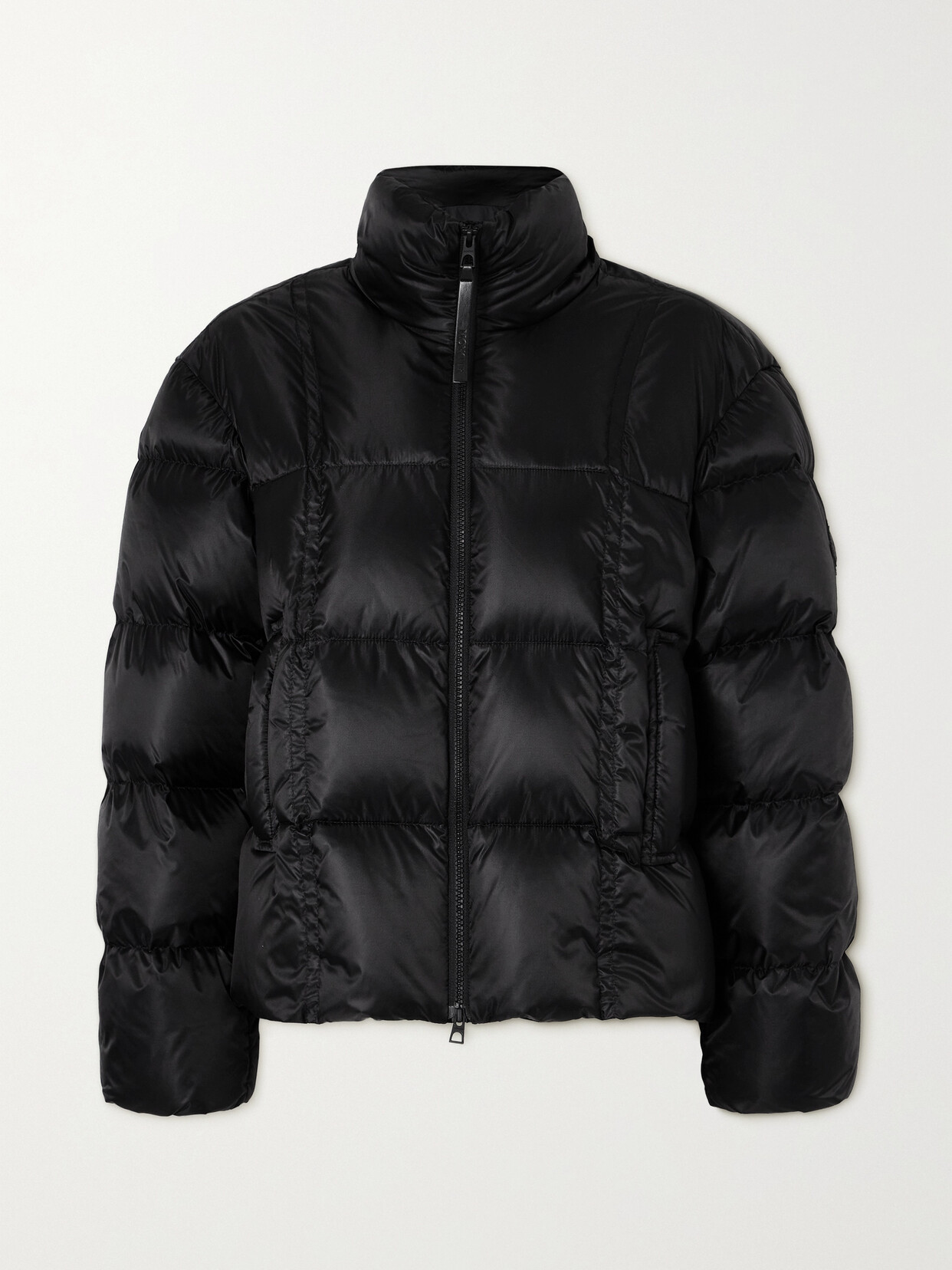 MONCLER BYRONE APPLIQUÉD QUILTED SHELL DOWN JACKET