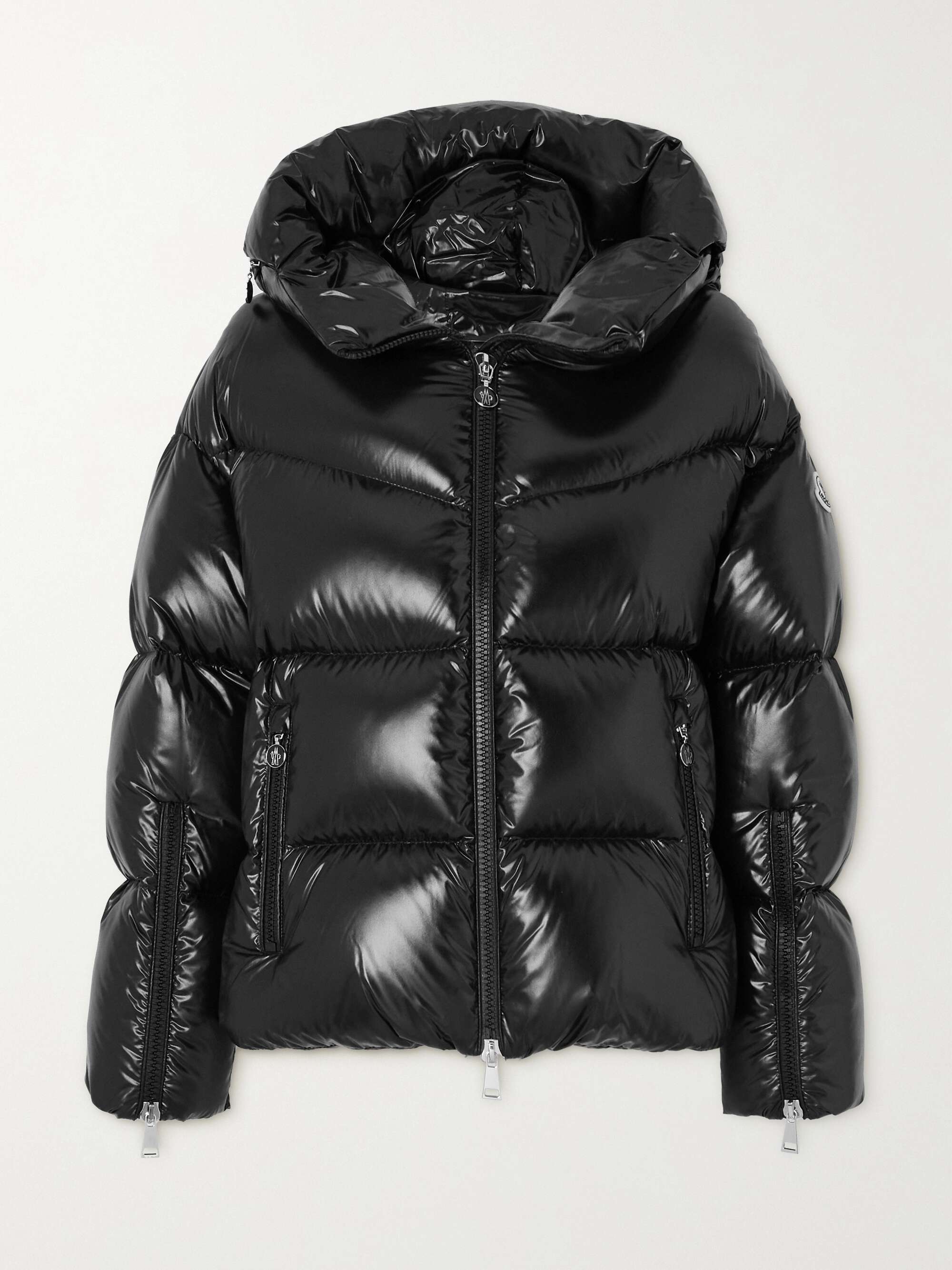 MONCLER Huppe appliquéd quilted padded hooded shell down jacket | NET-A ...