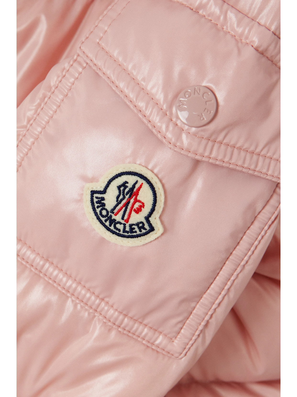 Moncler Vistule Quilted Shell Down Jacket In Pink