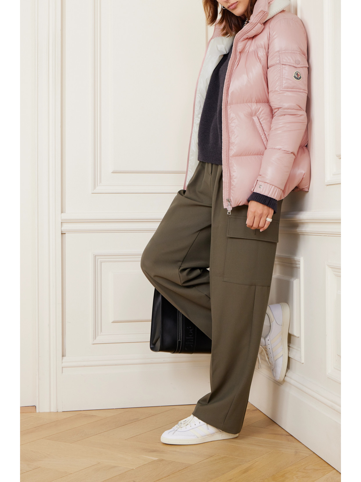 Moncler Vistule Quilted Shell Down Jacket In Pink