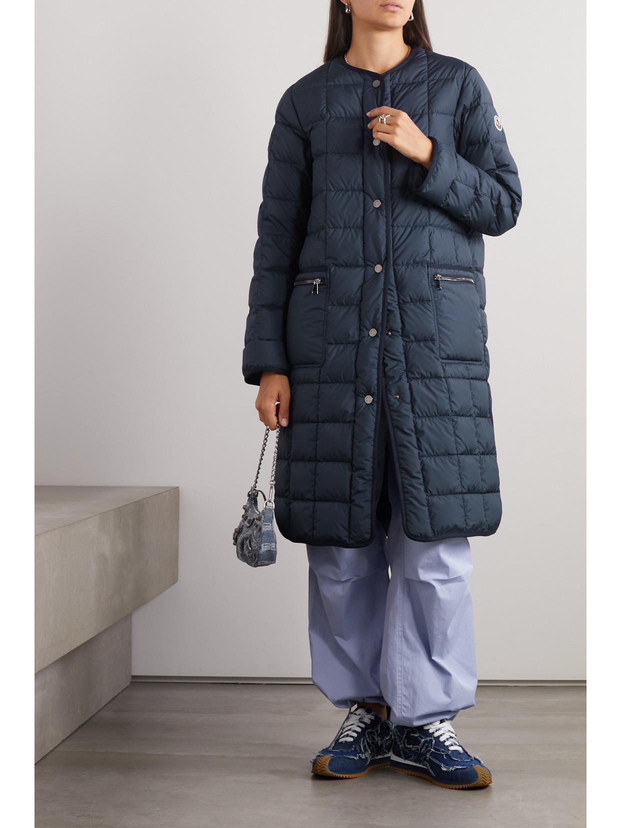 Shop Moncler Faisan Convertible Quilted Shell Down Coat In Blue