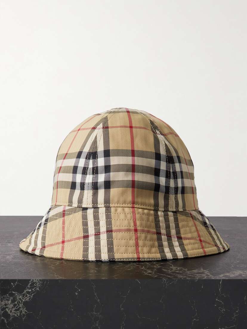 Burberry Checked Canvas Bucket Hat