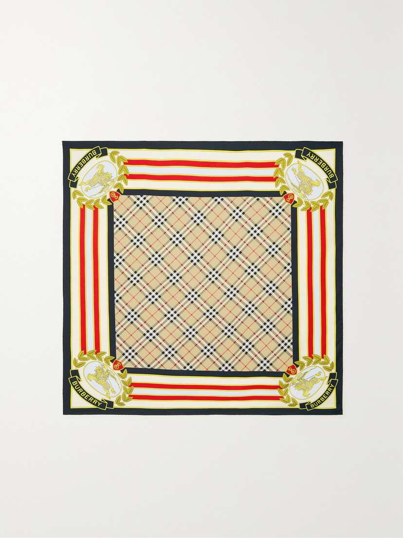Burberry Printed Silk-twill Scarf -  - One size