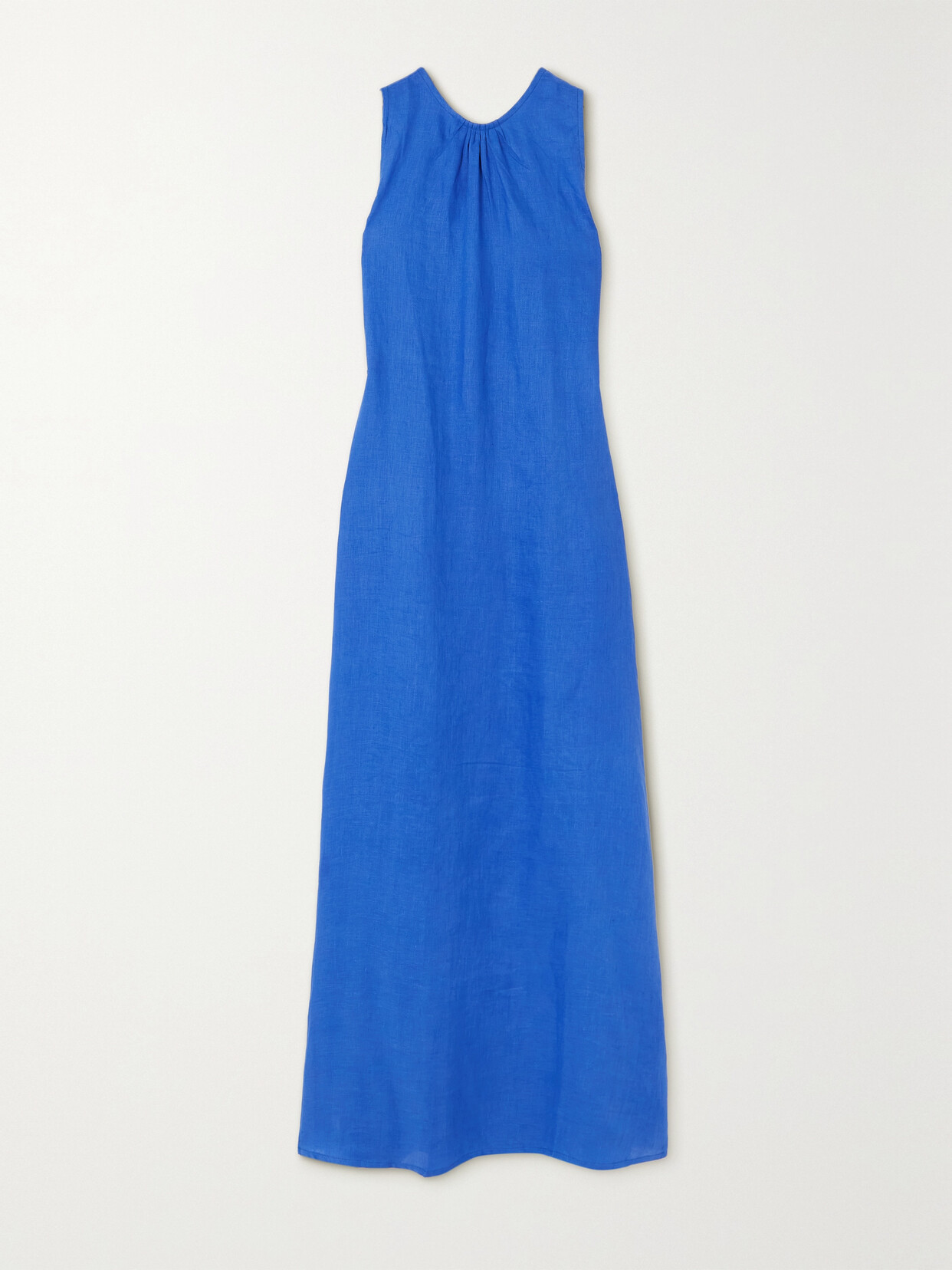 Faithfull The Brand + Net Sustain Sommar Open-back Linen Maxi Dress - Blue