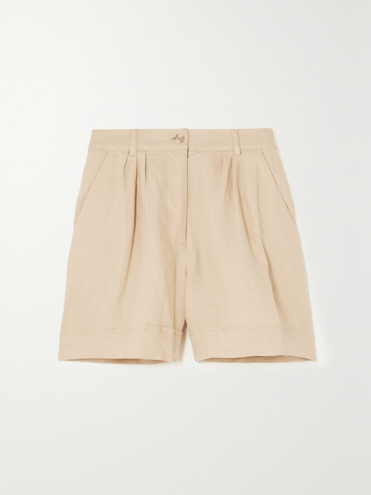 FAITHFULL THE BRAND + NET SUSTAIN LES DEUX LINEN SHORTS