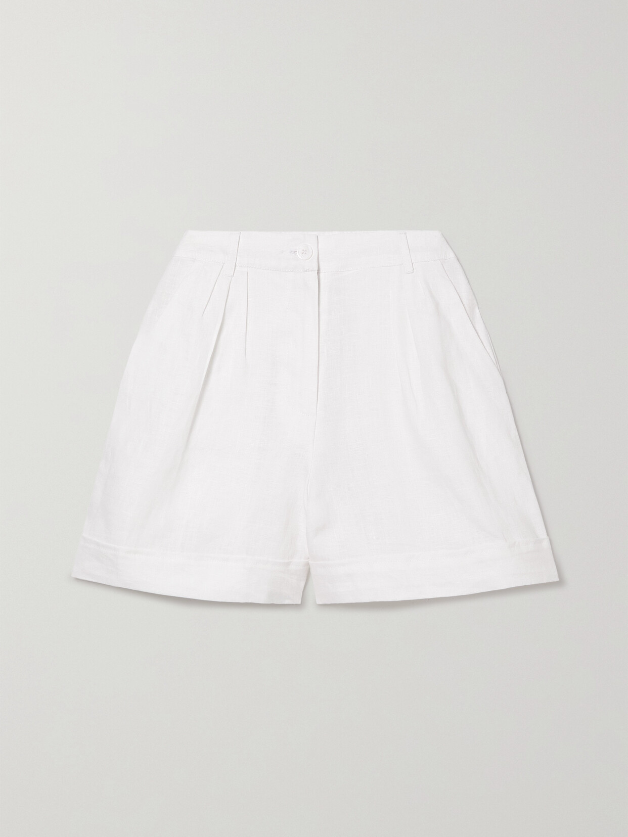 Faithfull The Brand - + Net Sustain Les Deux Linen Shorts - White