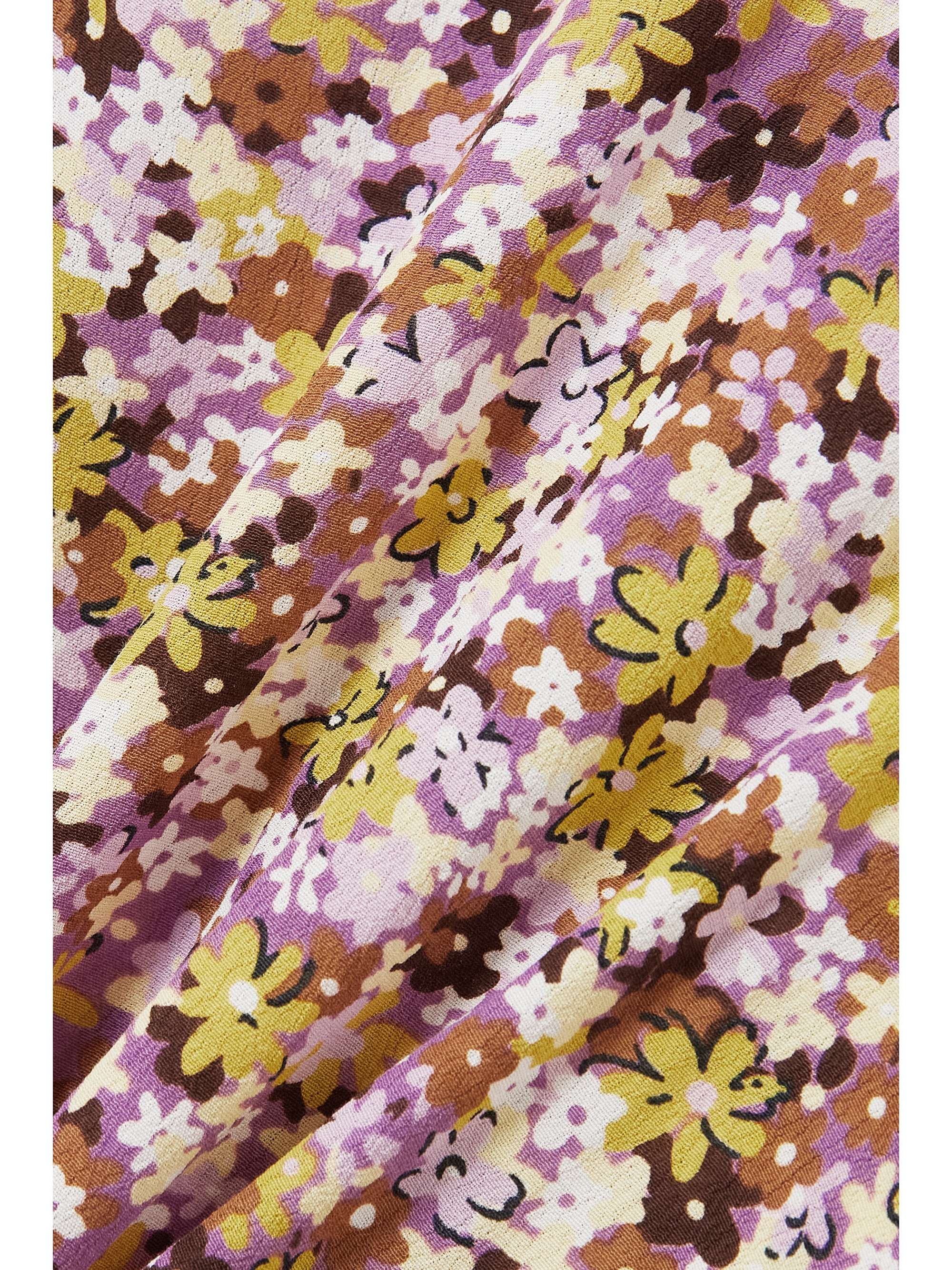 FAITHFULL Lusia draped floral-print crepe maxi dress