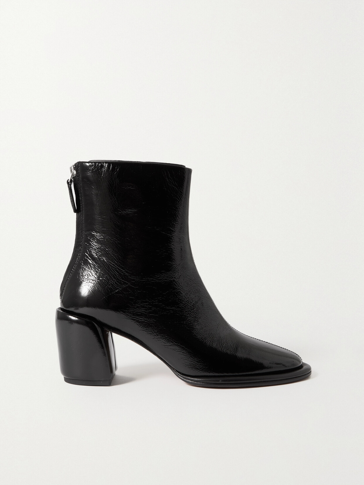 3.1 Phillip Lim - Naomi Glossed-leather Ankle Boots - Black