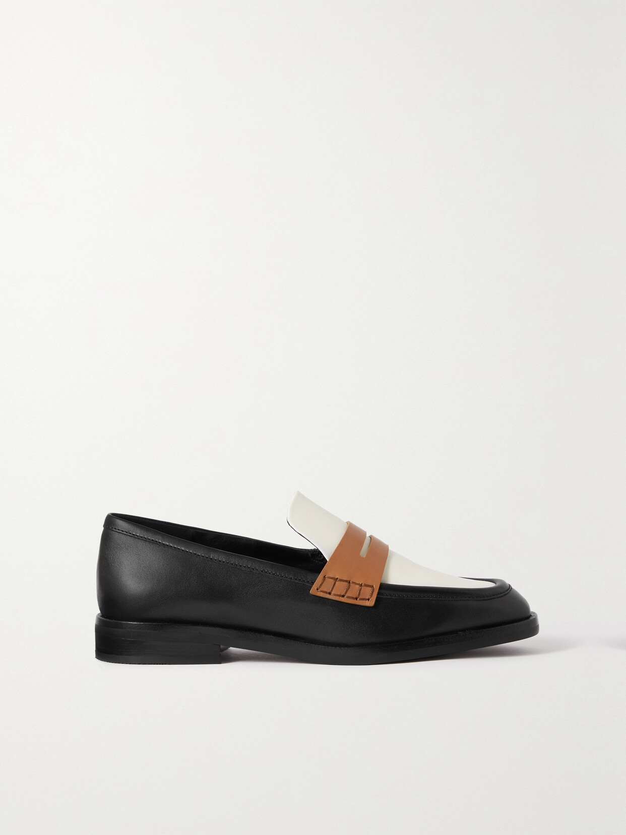 3.1 Phillip Lim - Alexa Color-block Leather Loafers - Black