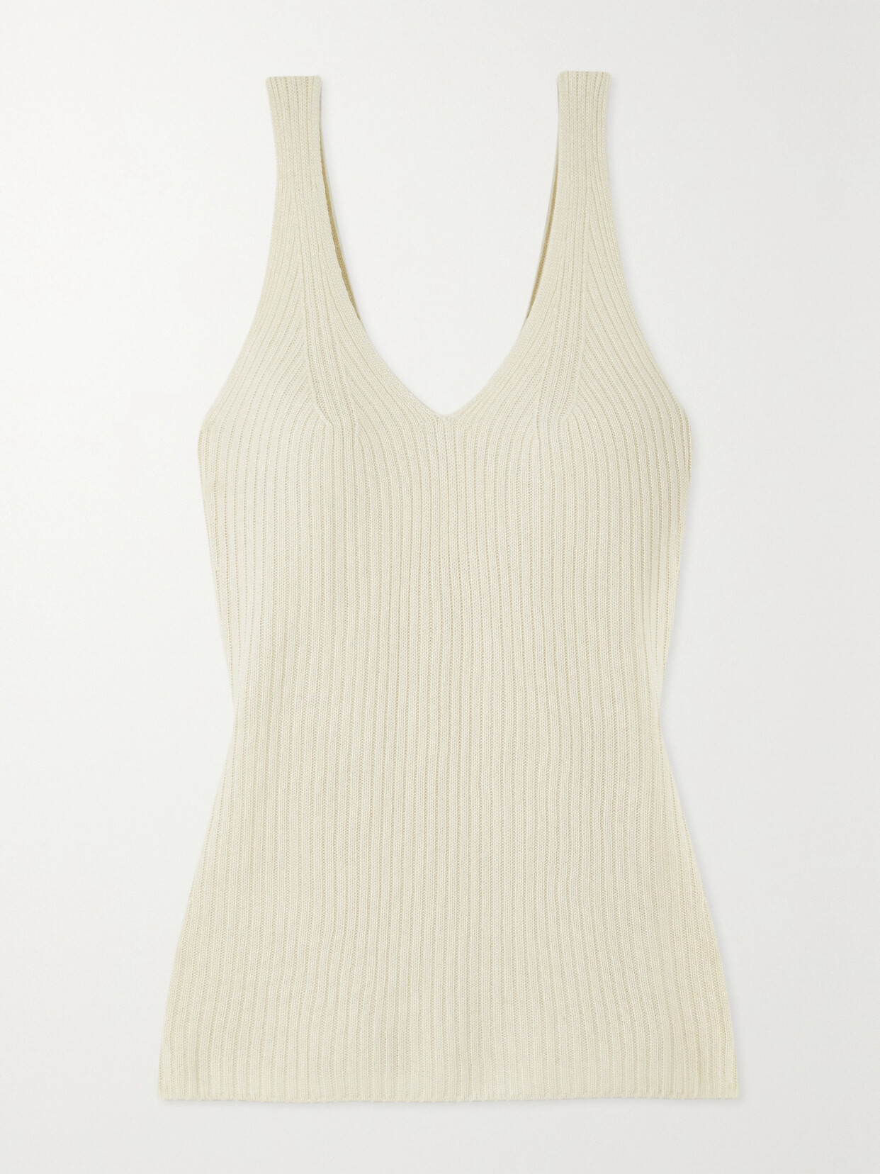 Arch4 - New Apple Ford Ribbed Silk And Cashmere-blend Tank - Off-white