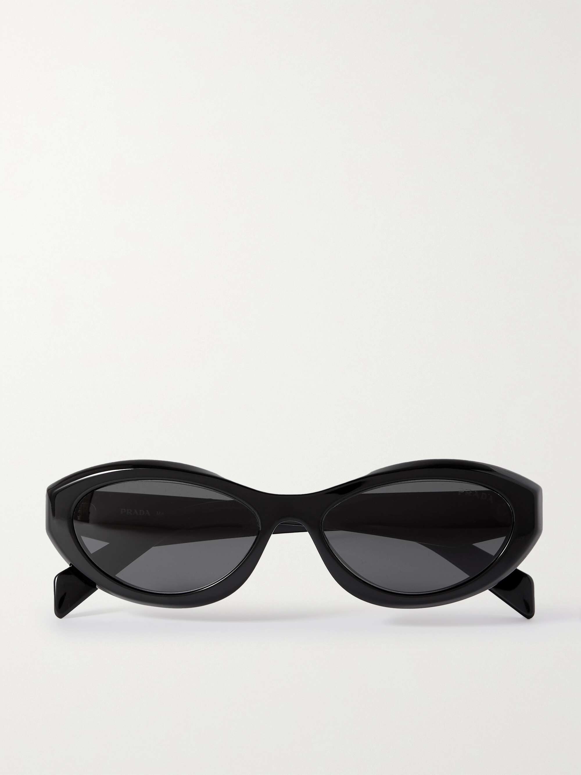 PRADA EYEWEAR Oval-frame acetate sunglasses | NET-A-PORTER