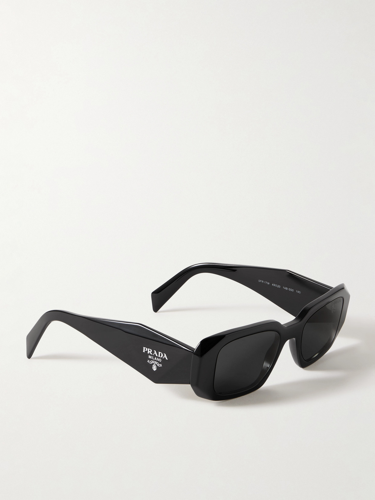 Prada Square-frame Acetate Sunglasses In Black