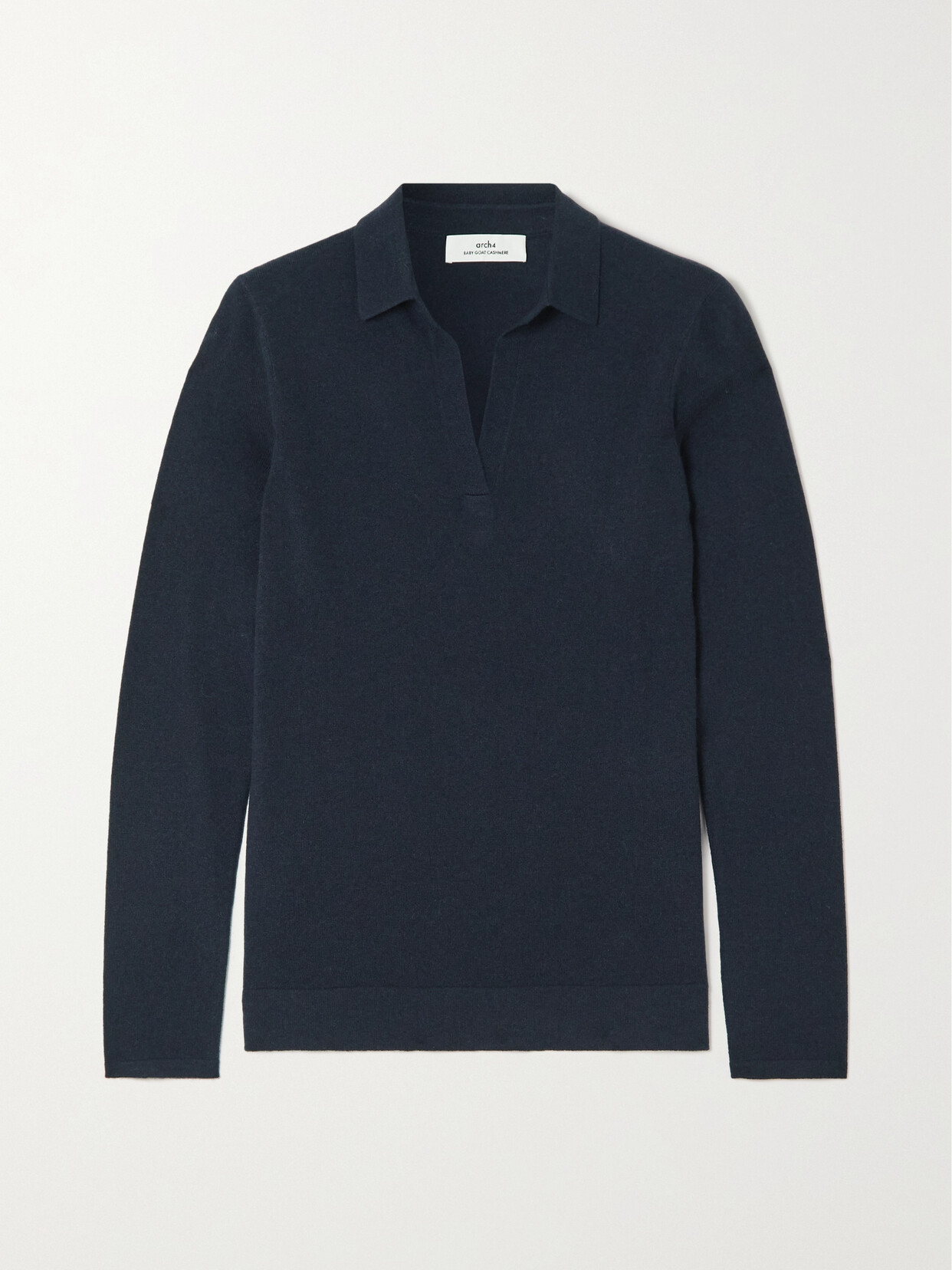 Arch4 Glenda Cashmere Polo Top In Blue