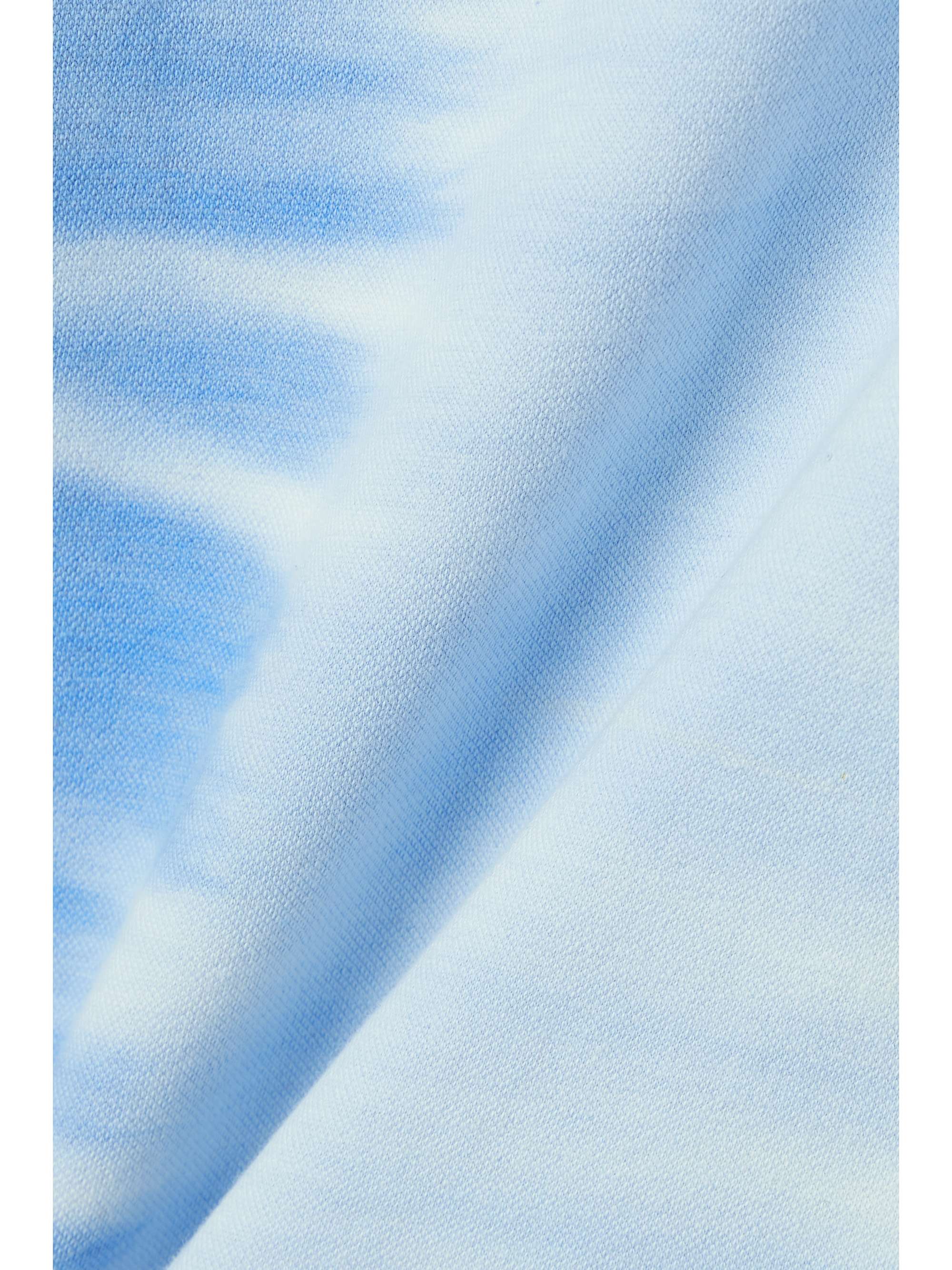 THE ELDER STATESMAN Dégradé cotton and cashmere-blend piqué midi dress