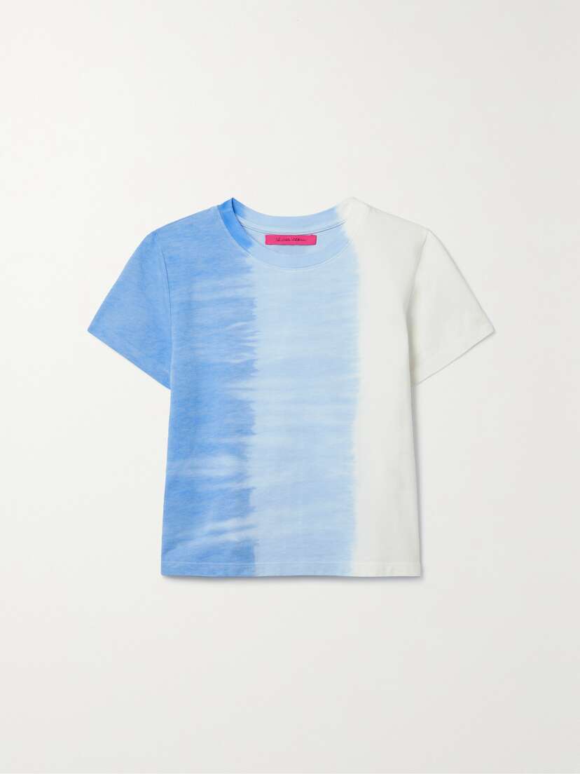 The Elder Statesman Tie-dyed Cotton And Cashmere-blend Piqué T-shirt