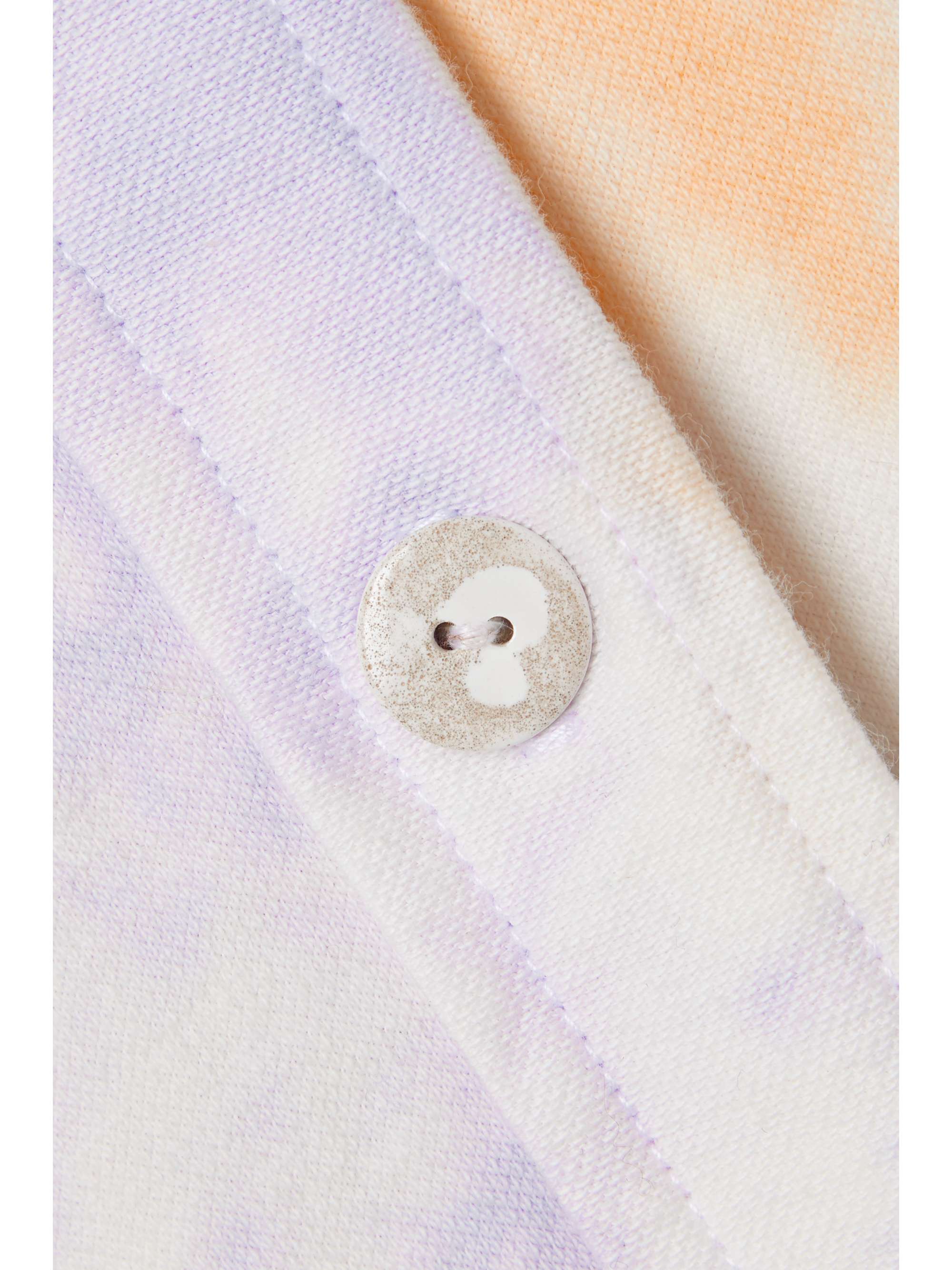 THE ELDER STATESMAN Tie-dyed cotton and cashmere-blend shirt