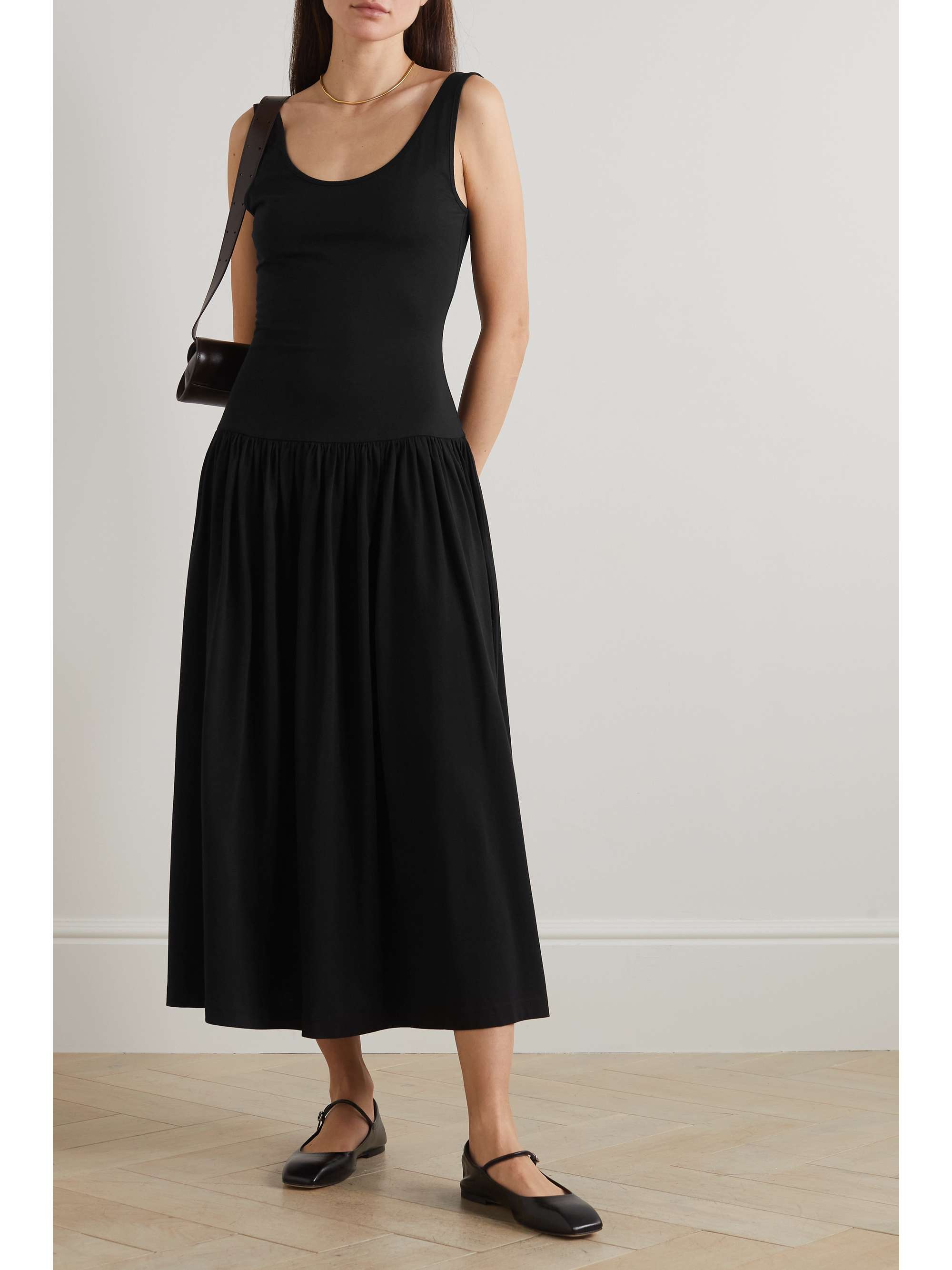 NINETY PERCENT Flos organic cotton and TENCEL Modal-blend maxi dress