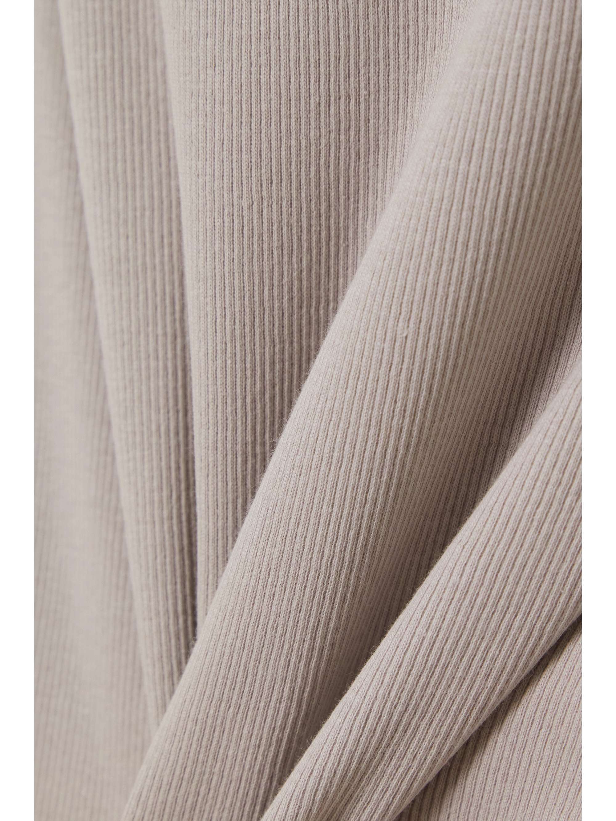 NINETY PERCENT Esuna one-shoulder twisted ribbed stretch-organic cotton tank