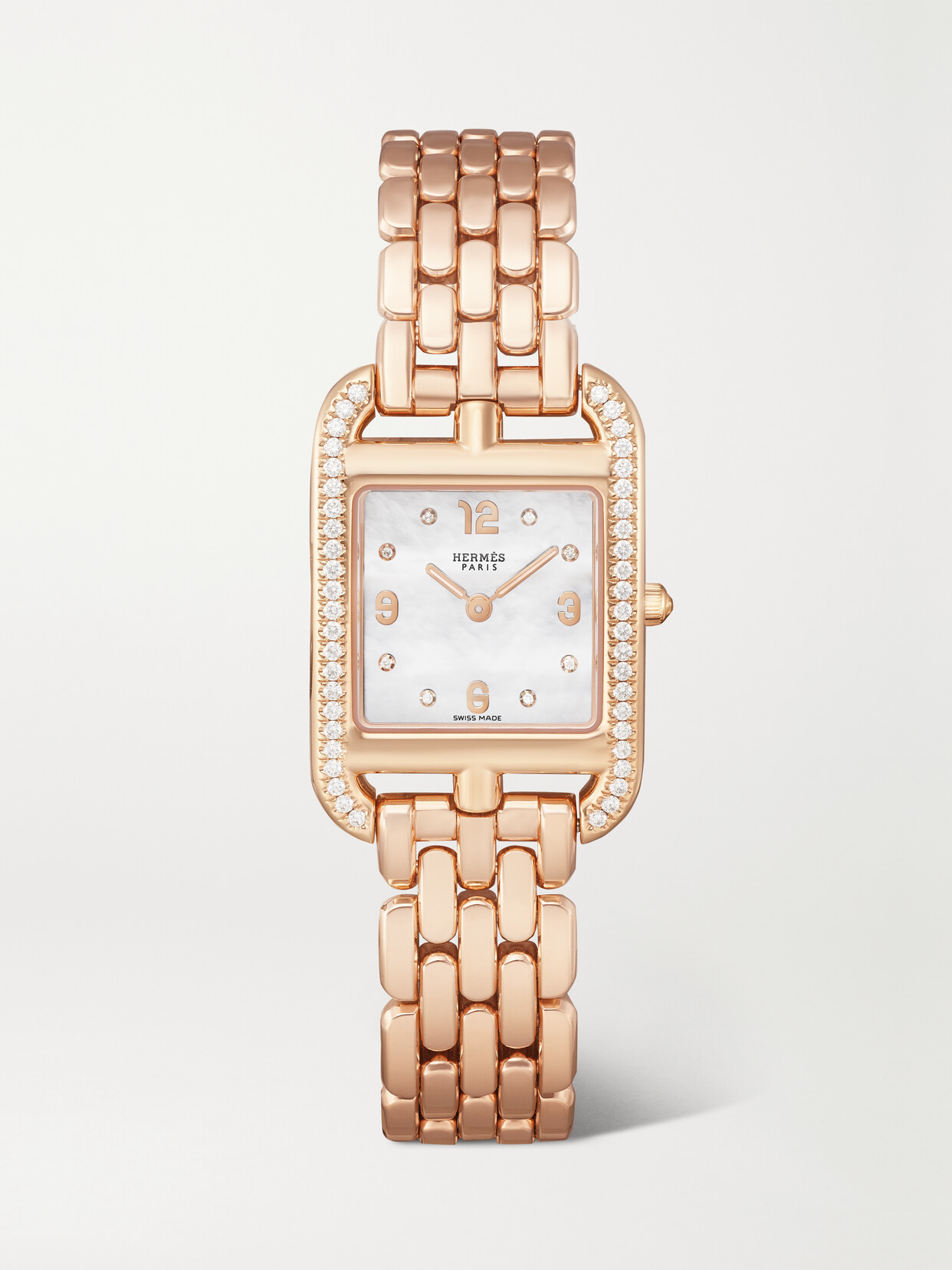 Hermès Timepieces - Montre Cape Cod 31mm 18-karat Rose Gold Diamond Watch - One size