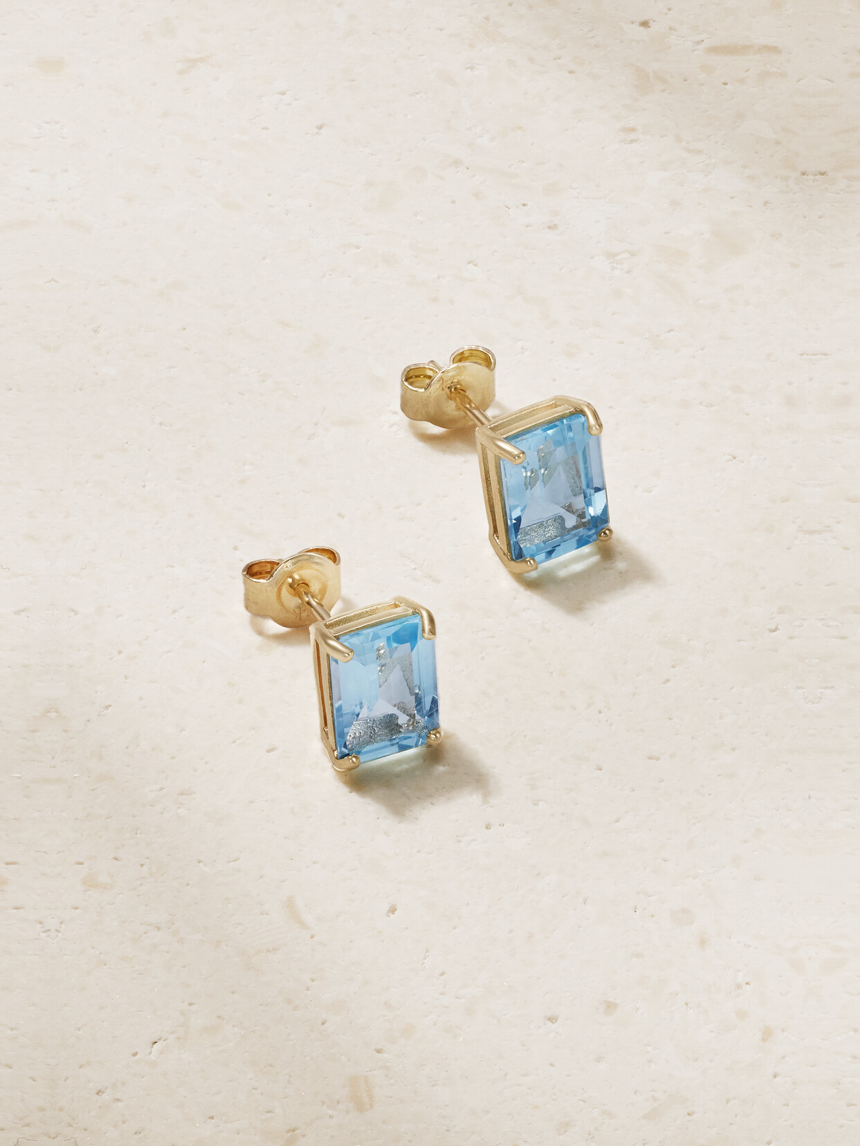 Mateo 14-karat Gold Topaz Earrings