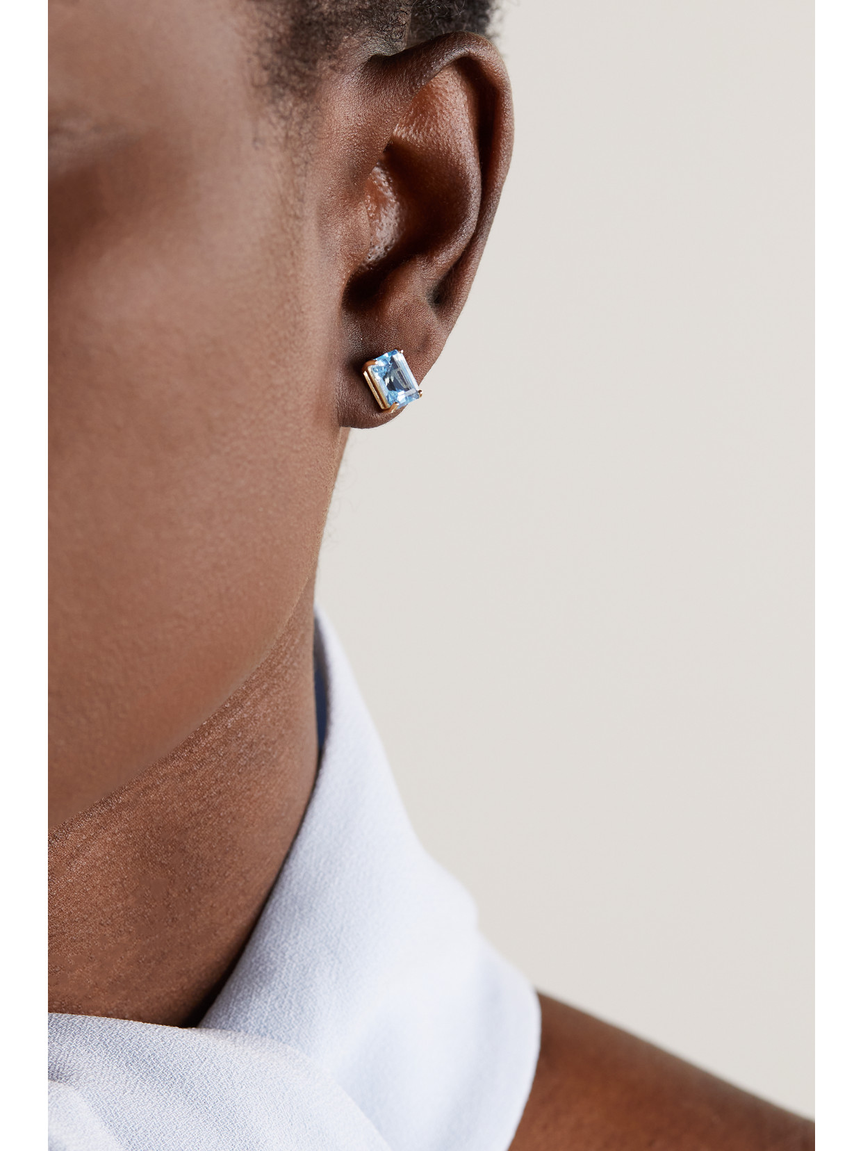 Mateo 14-karat Gold Topaz Earrings In Gold