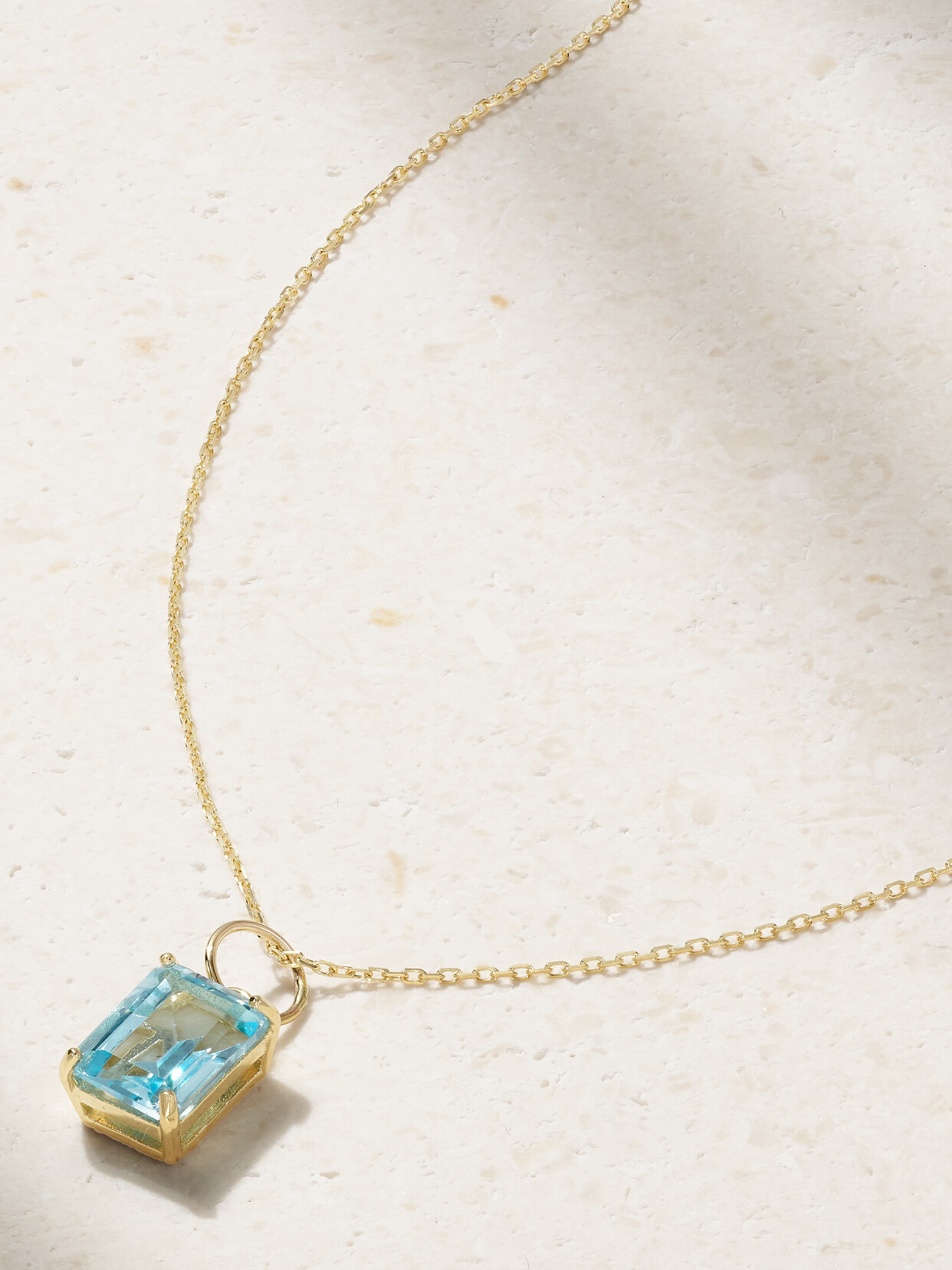 Mateo 14-karat Gold Topaz Necklace