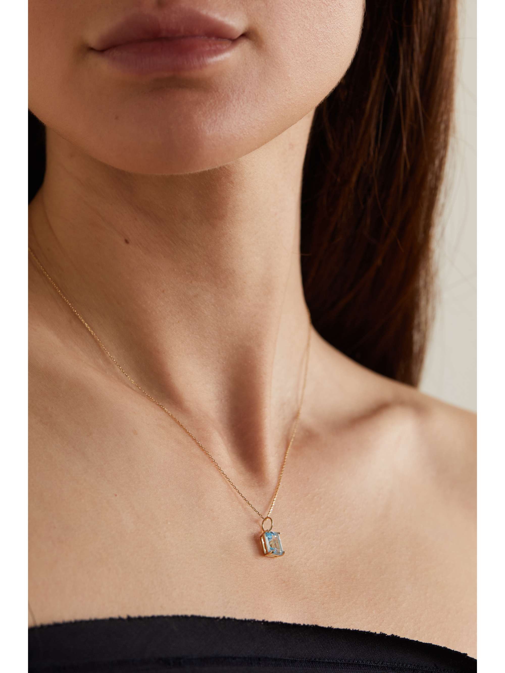 Gold square hotsell necklace