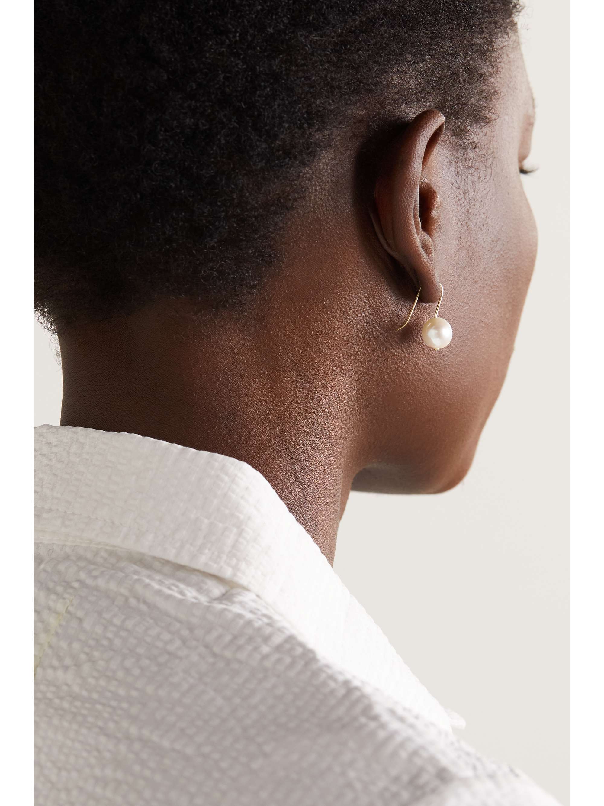 MATEO 14-karat gold pearl earrings