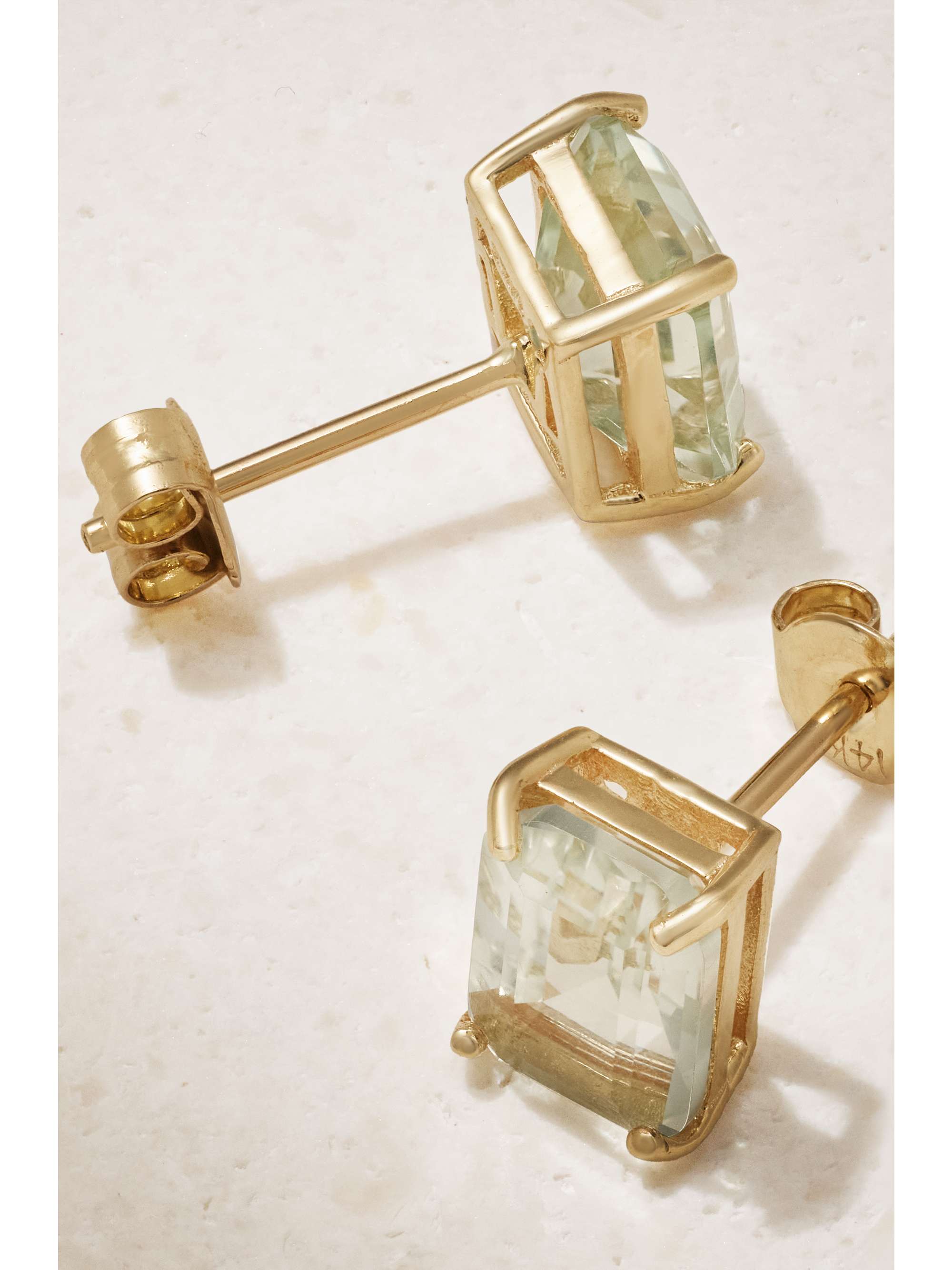 MATEO 14-karat gold amethyst earrings