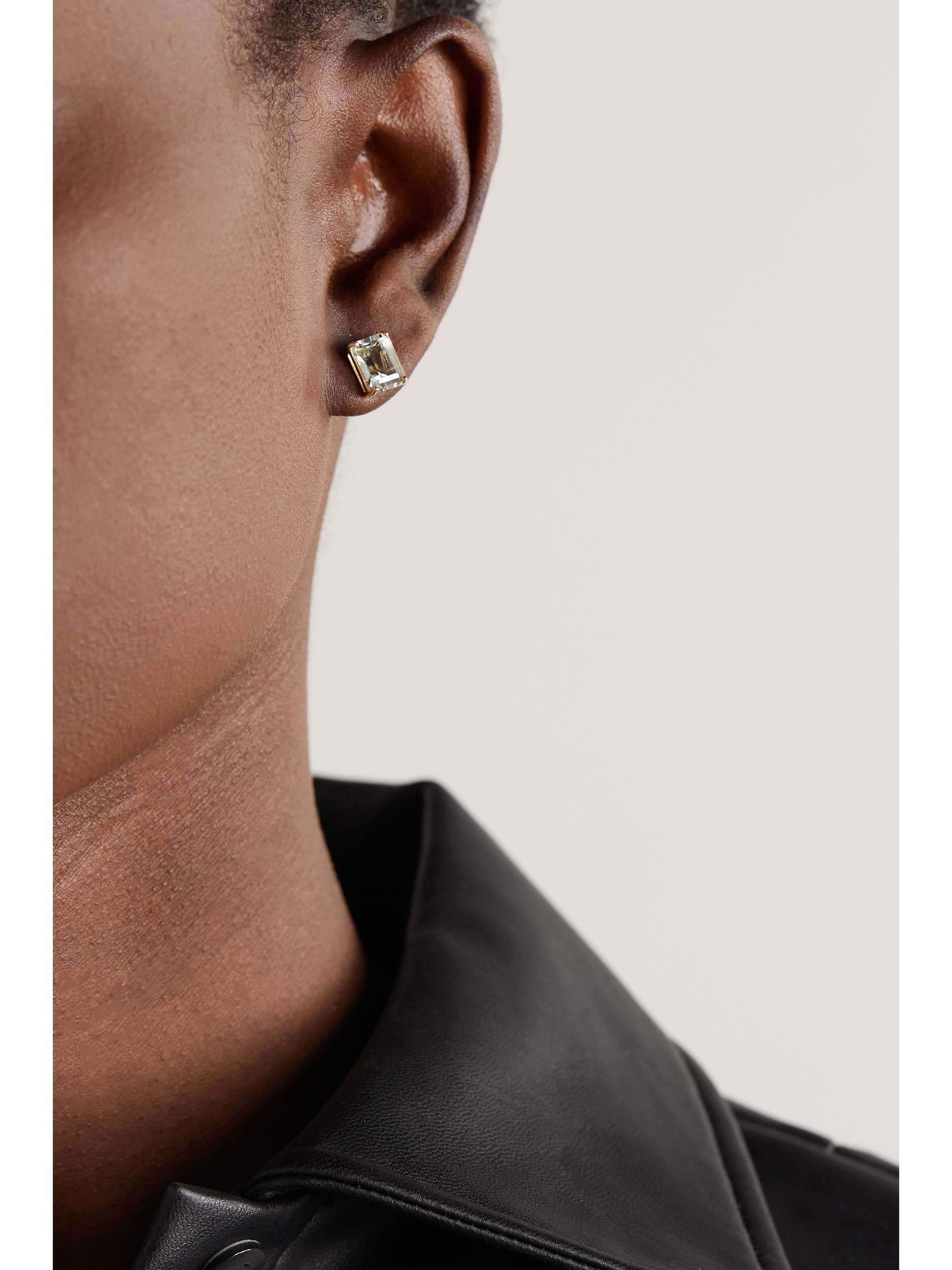 MATEO 14-karat gold amethyst earrings