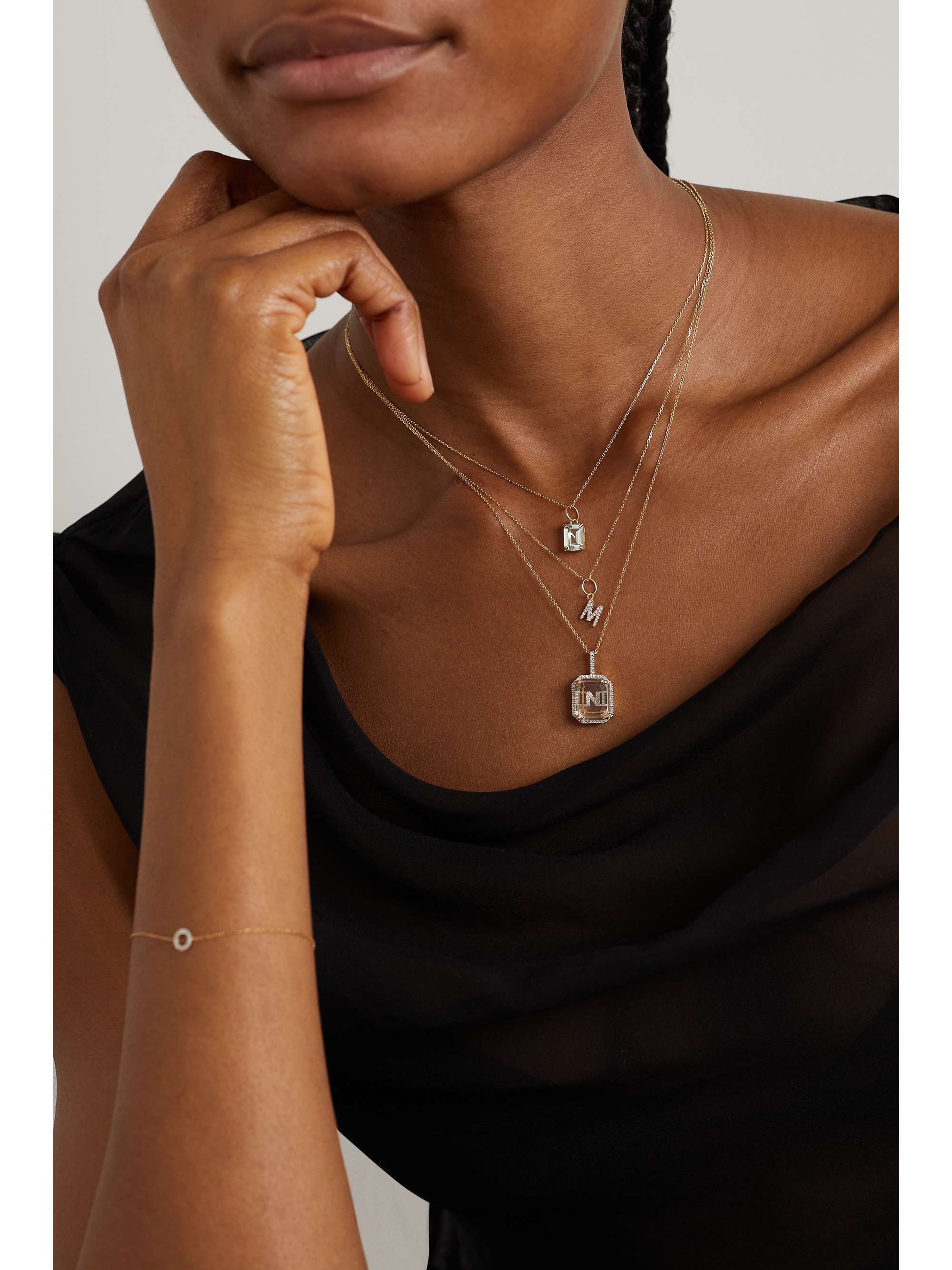 MATEO 14-karat gold amethyst necklace