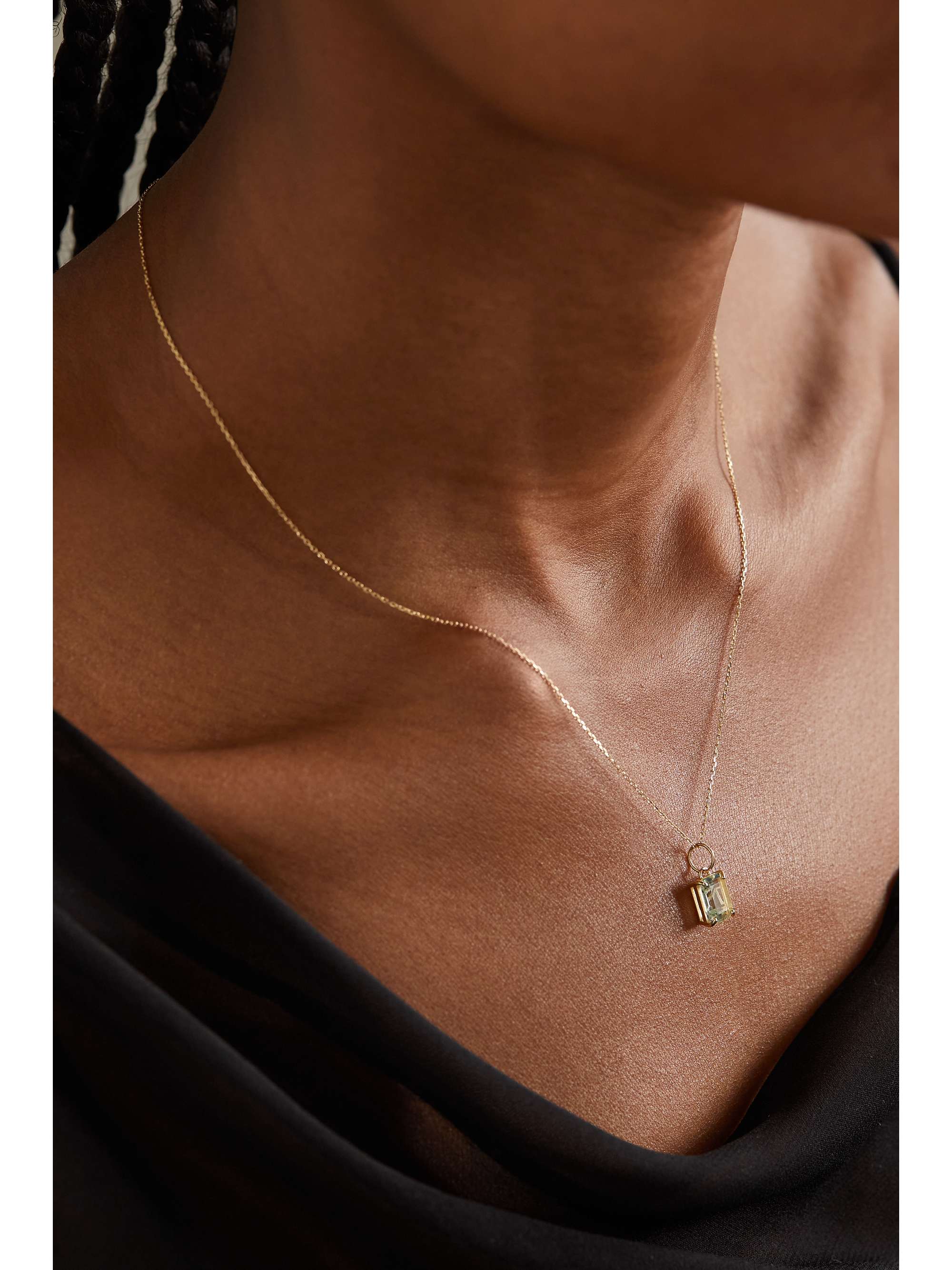 MATEO 14-karat gold amethyst necklace