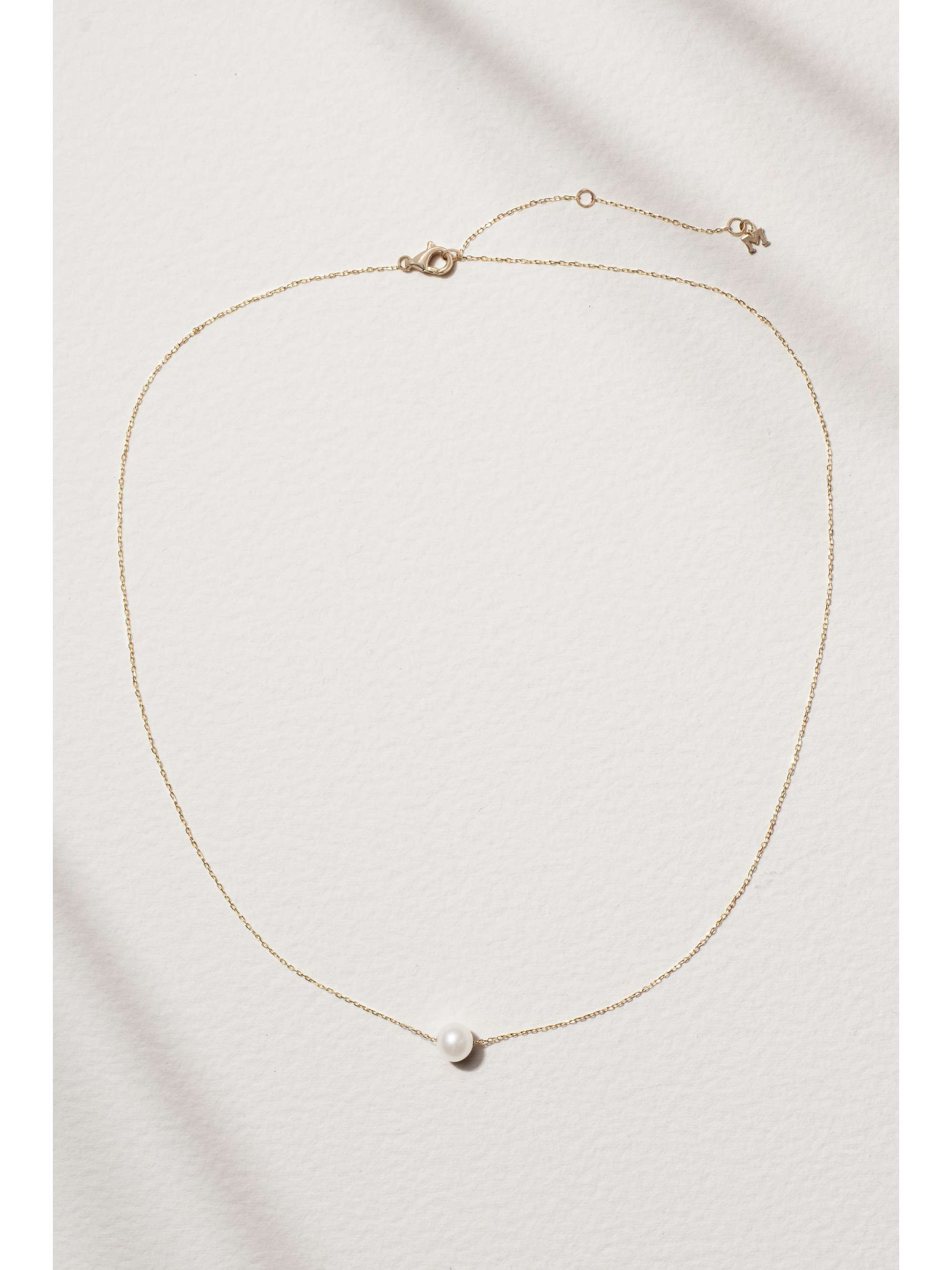 MATEO 14-karat gold pearl necklace