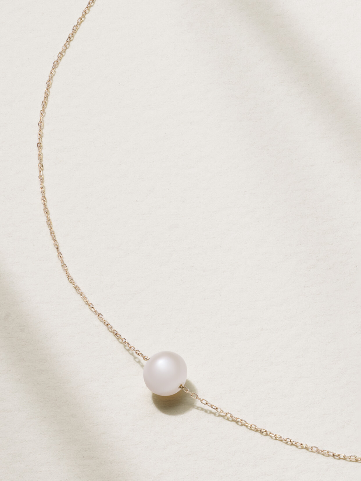 Mateo 14-karat Gold Pearl Necklace