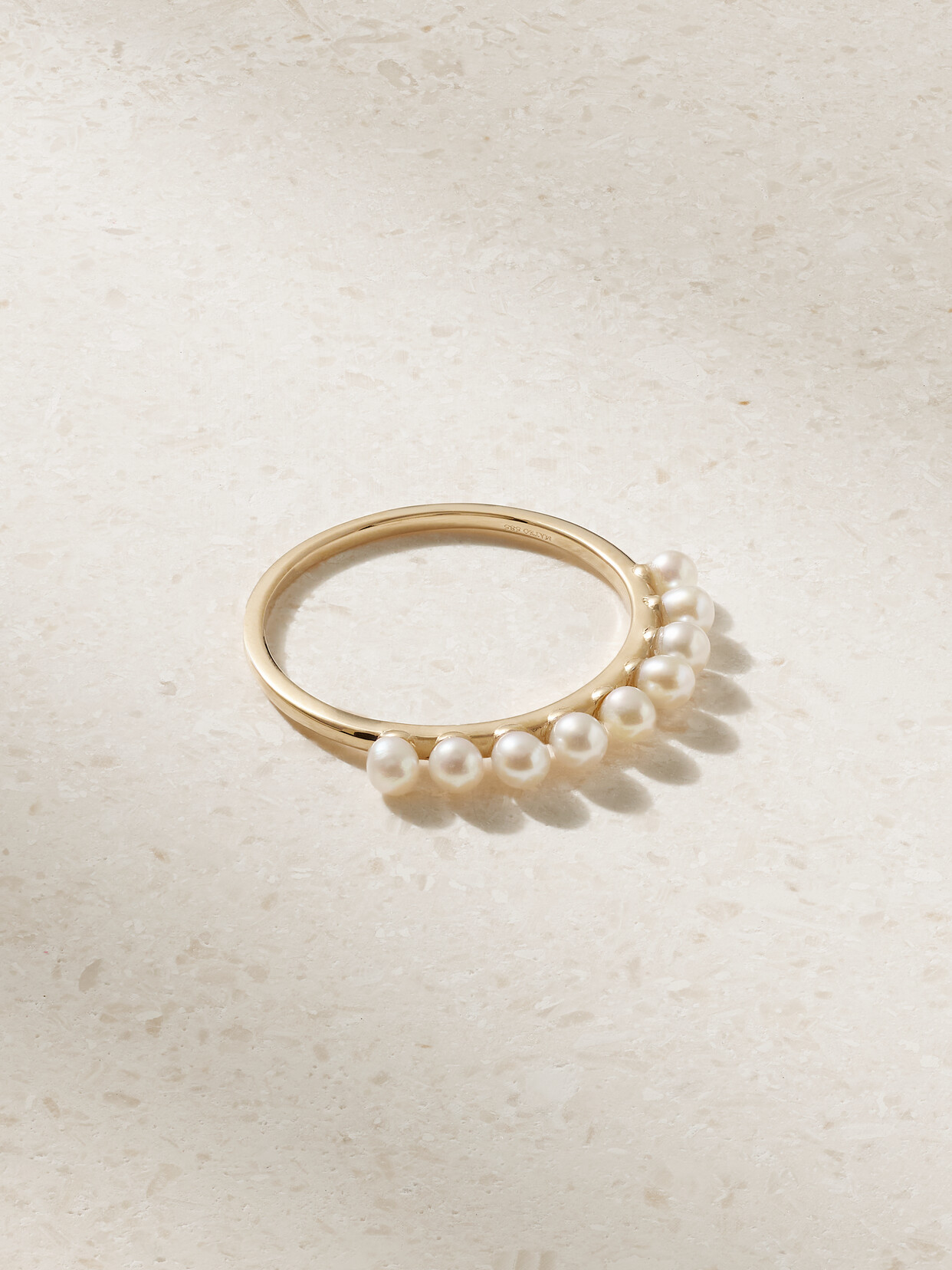 Mateo - 14-karat Gold Pearl Ring - 5