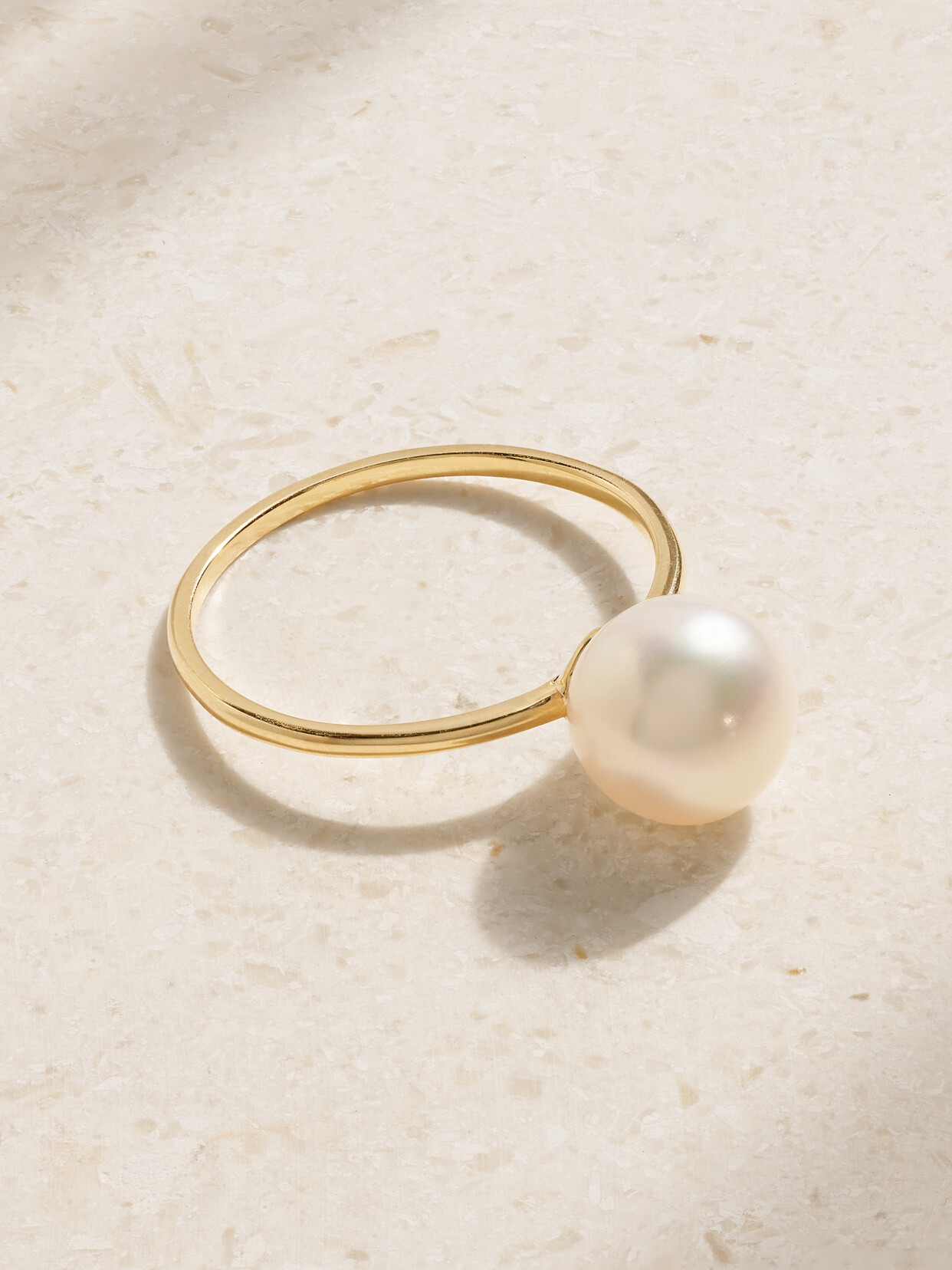 Mateo Pearl Dot 14-karat Gold Pearl Ring