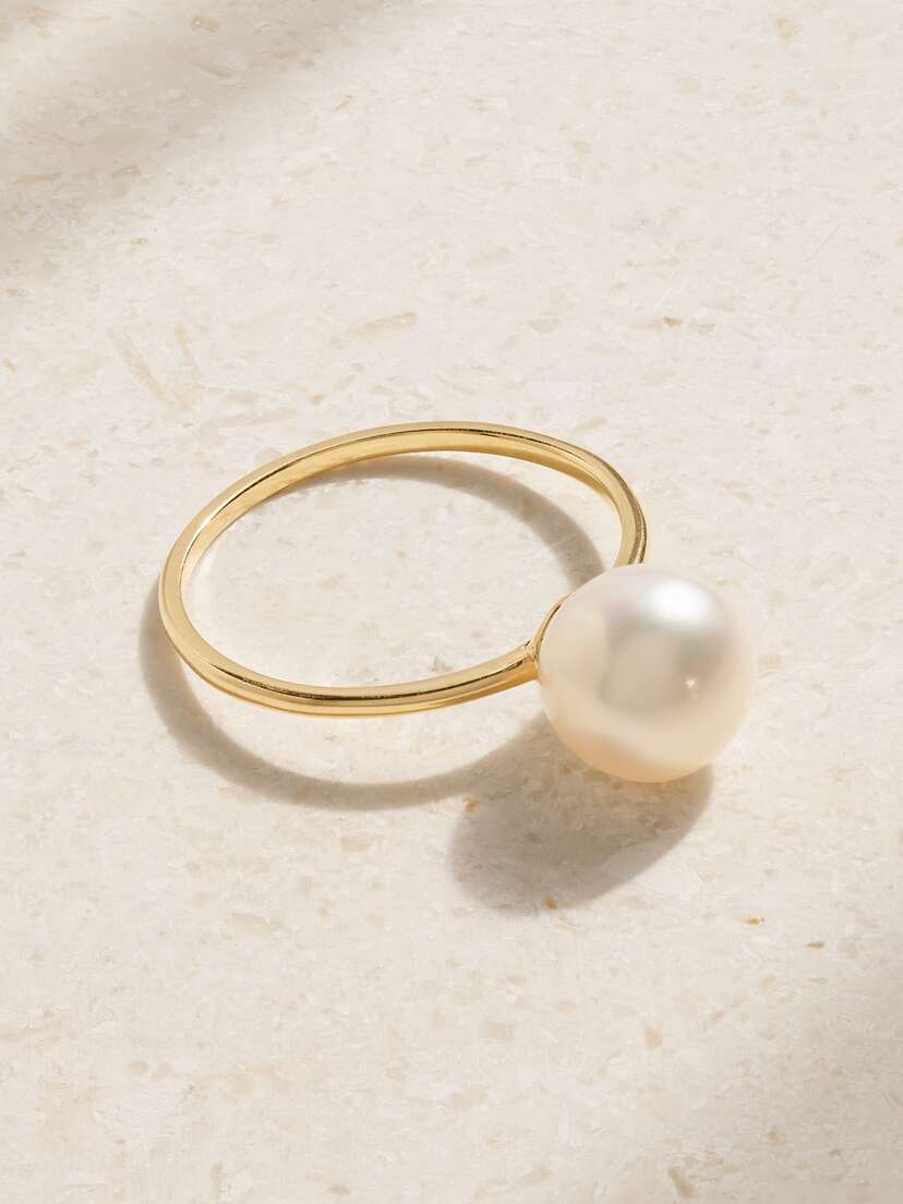 Mateo Pearl Dot 14-karat Gold Pearl Ring