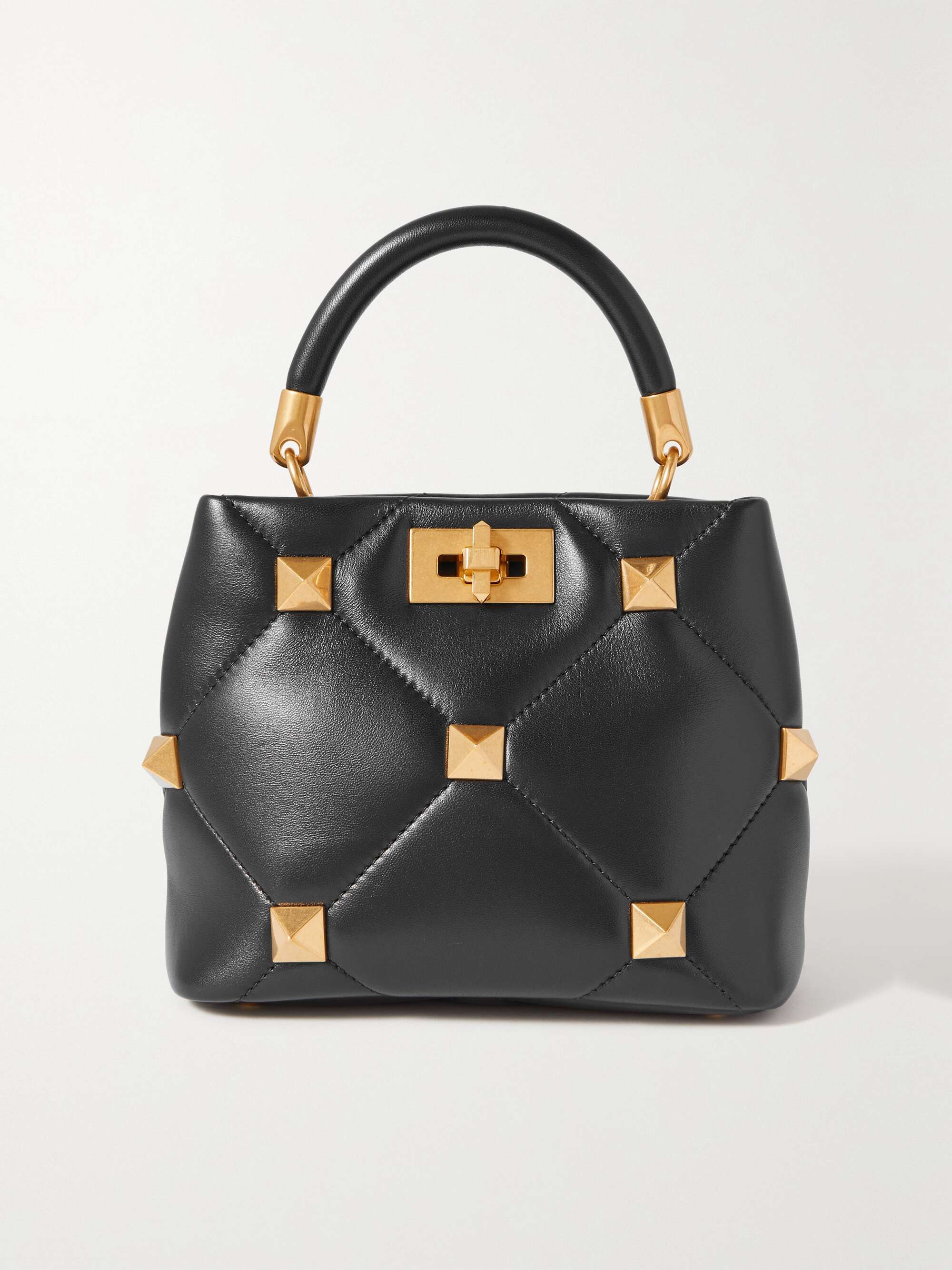 VALENTINO GARAVANI Valentino Garavani Roman Stud small quilted leather tote NET A PORTER