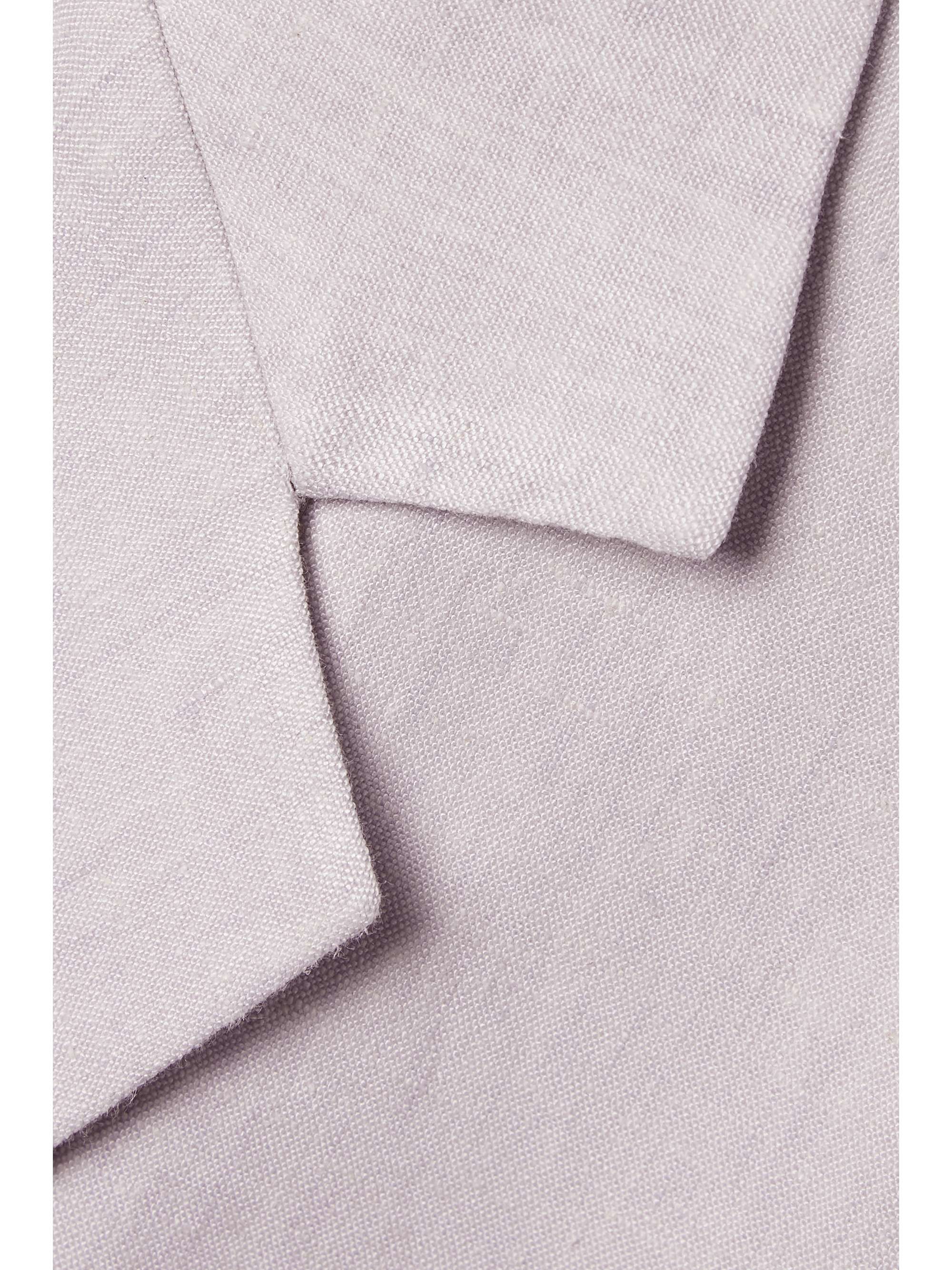 THEORY Double-breasted linen-blend blazer