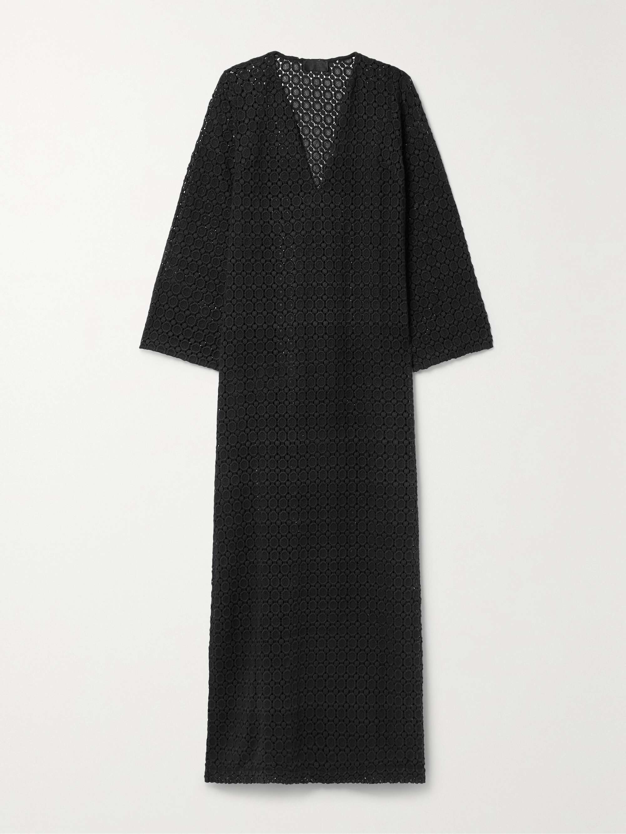 NILI LOTAN Della crocheted cotton midi dress NETAPORTER