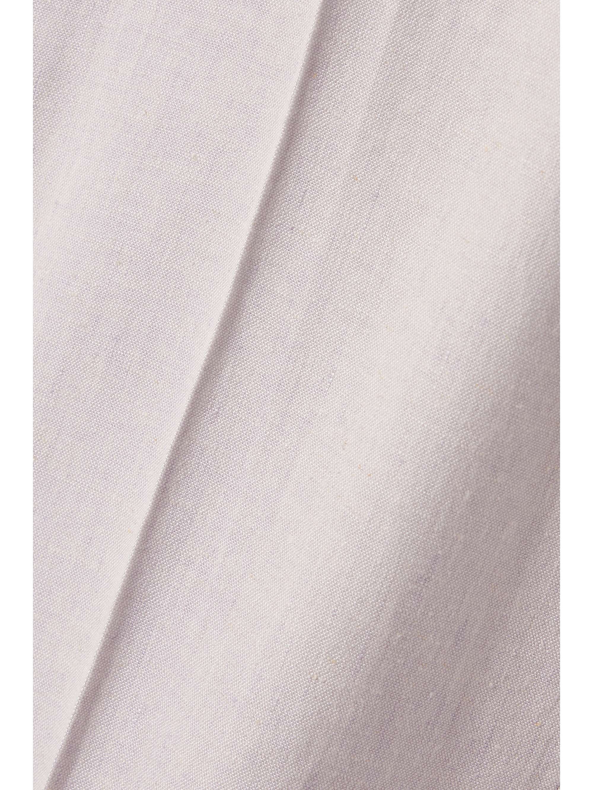 THEORY Treeca cropped stretch linen-blend straight-leg pants