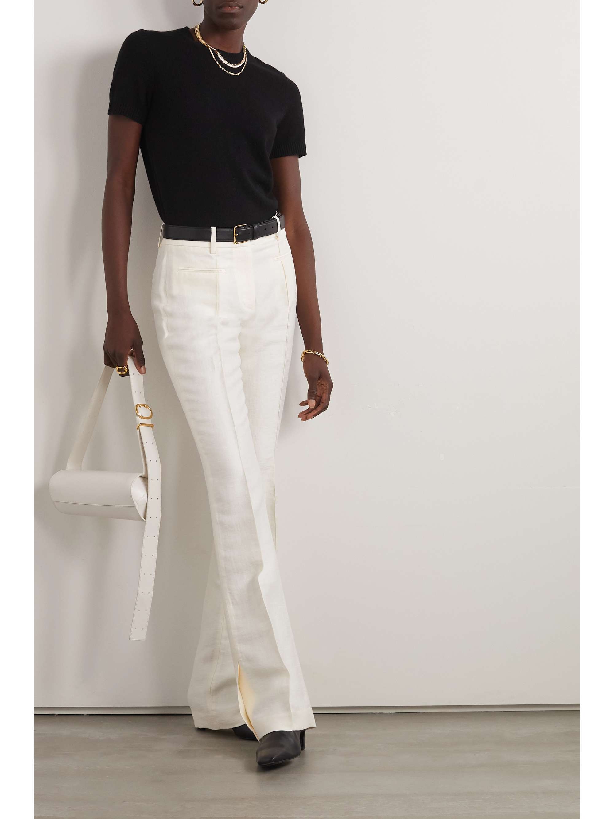 THEORY Basic Tee Feather Cashmere
