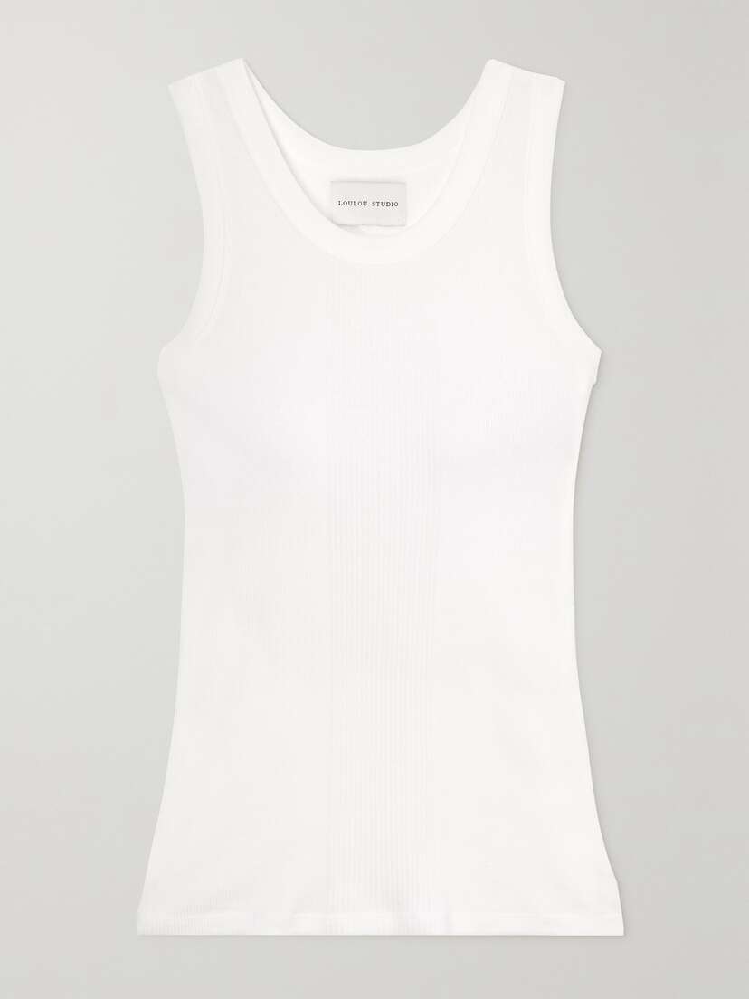 Loulou de Saison + Net Sustain Limba Ribbed Organic Cotton Tank