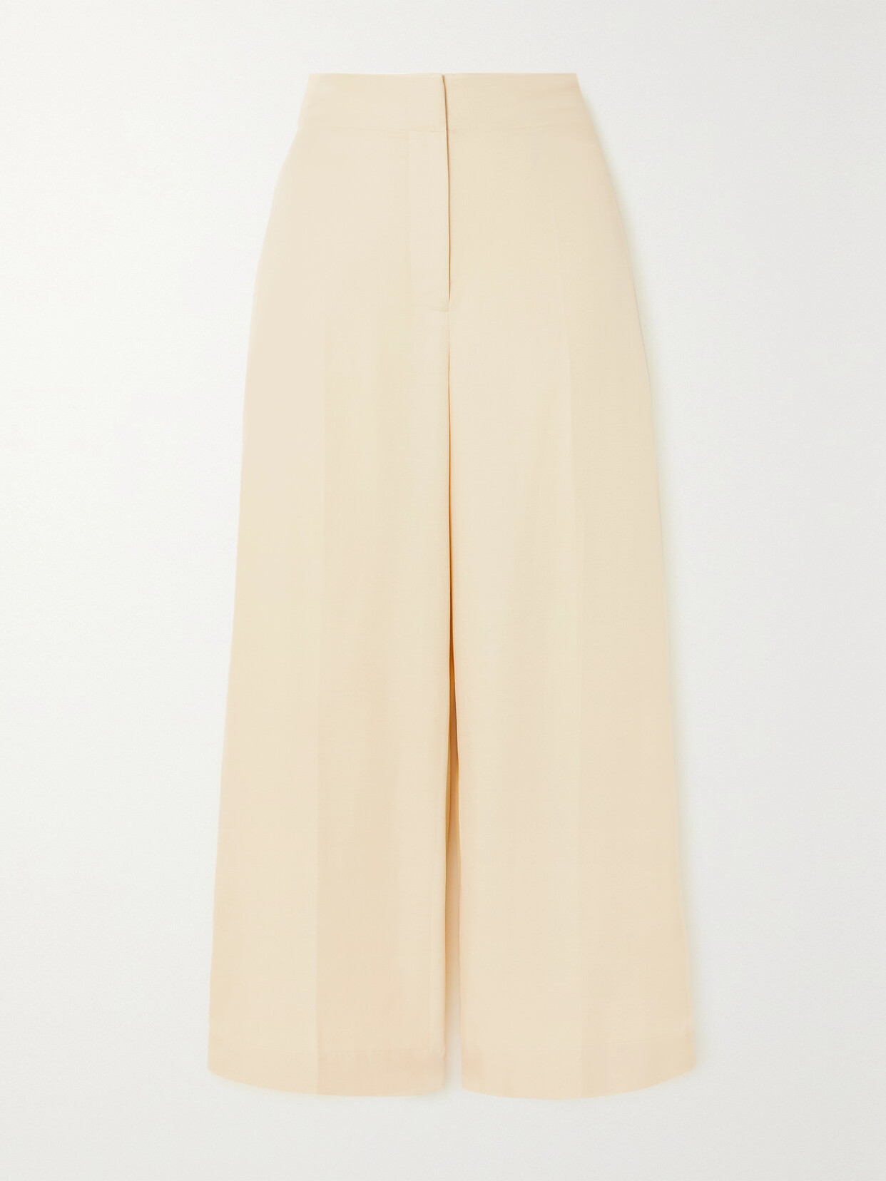 Joseph Thurlow Silk-blend Wide-leg Trousers In Cream