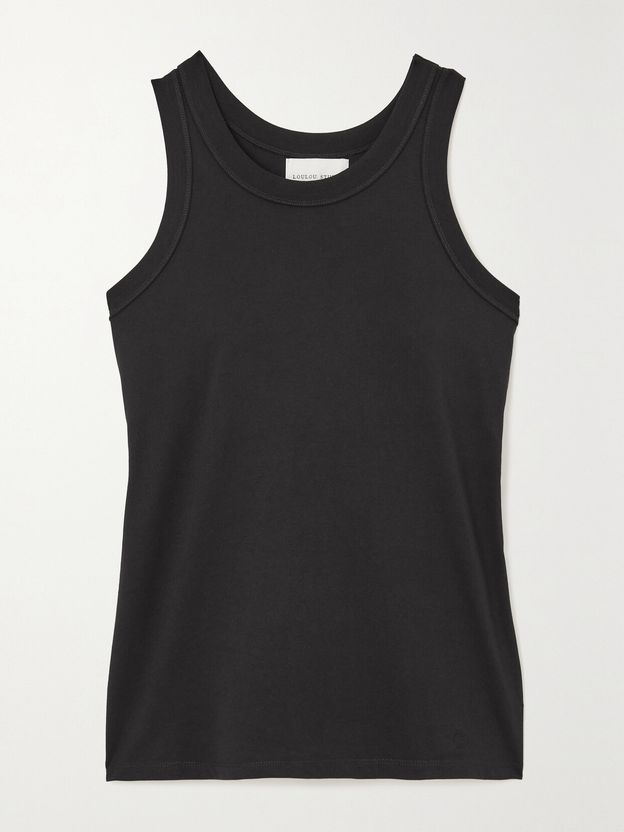 LOULOU STUDIO - + Net Sustain Poso Supima Organic Cotton-jersey Tank - Black