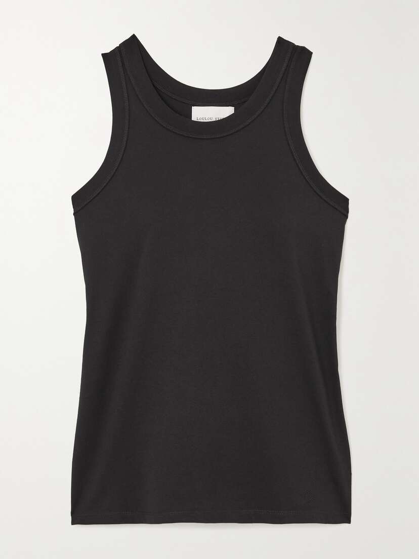 Loulou de Saison + Net Sustain Poso Supima Organic Cotton-jersey Tank