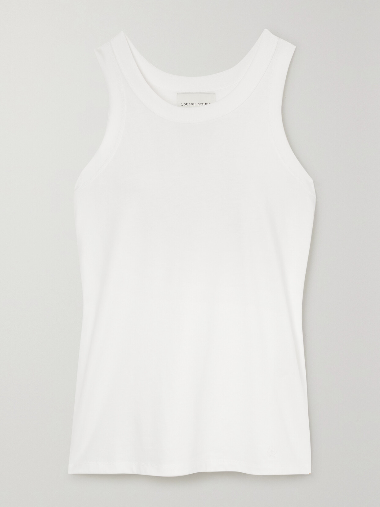 LOULOU STUDIO - + Net Sustain Poso Supima Organic Cotton-jersey Tank - White