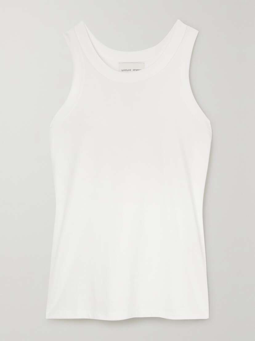 Loulou de Saison Poso Supima Organic Cotton-jersey Tank
