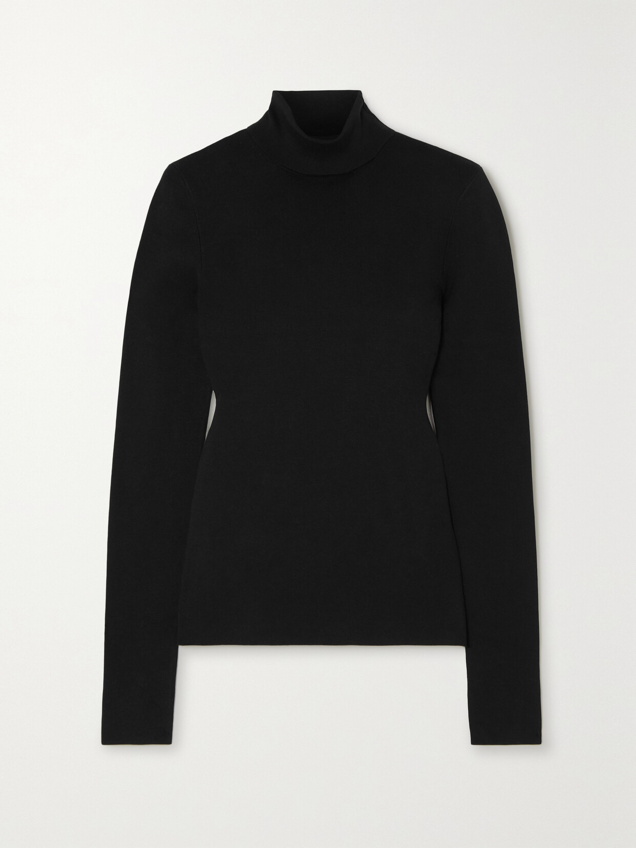 Joseph - Stretch Silk-blend Turtleneck Top - Black