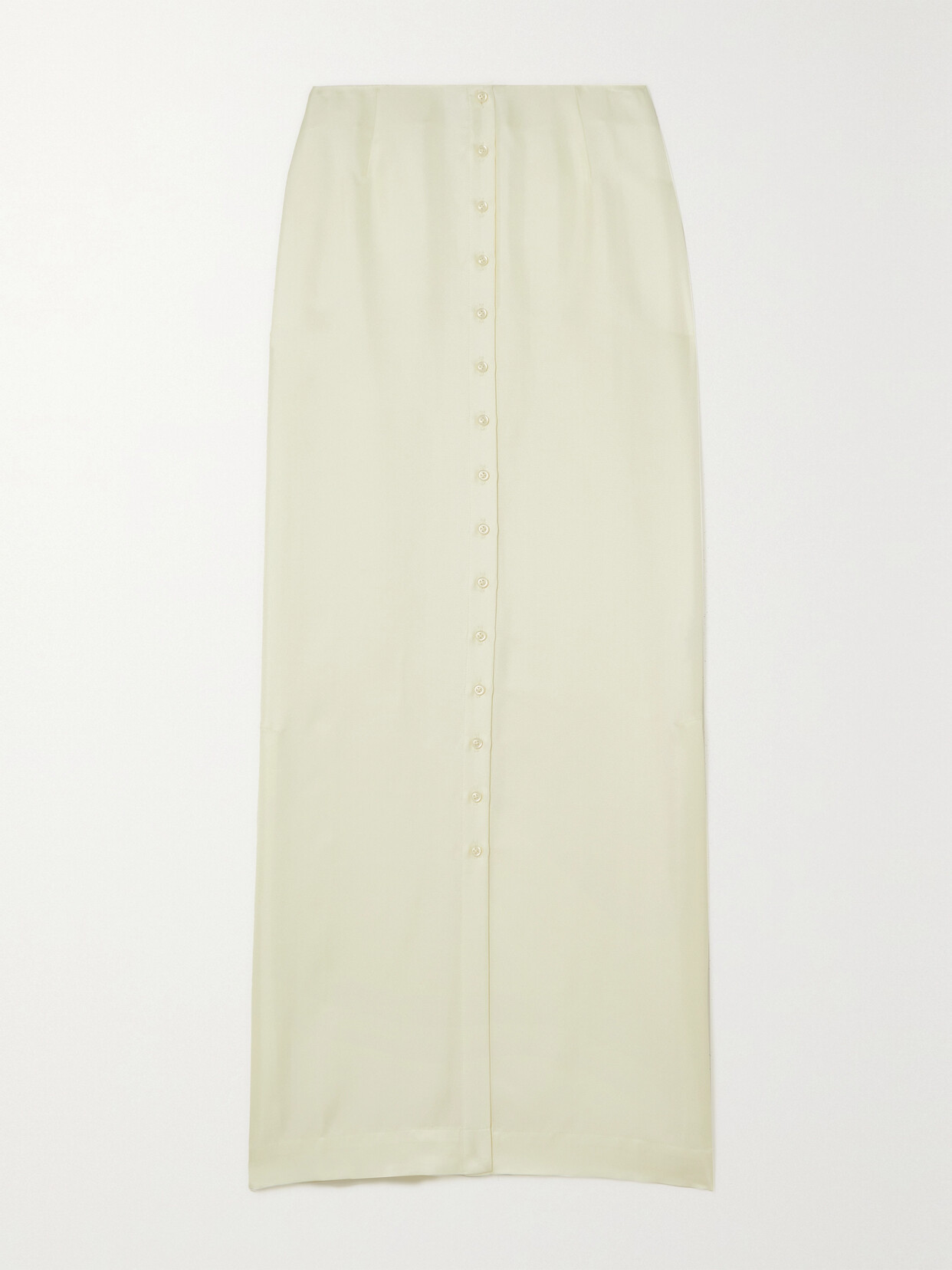 LOULOU STUDIO Naroi Silk-twill Maxi Skirt - Cream